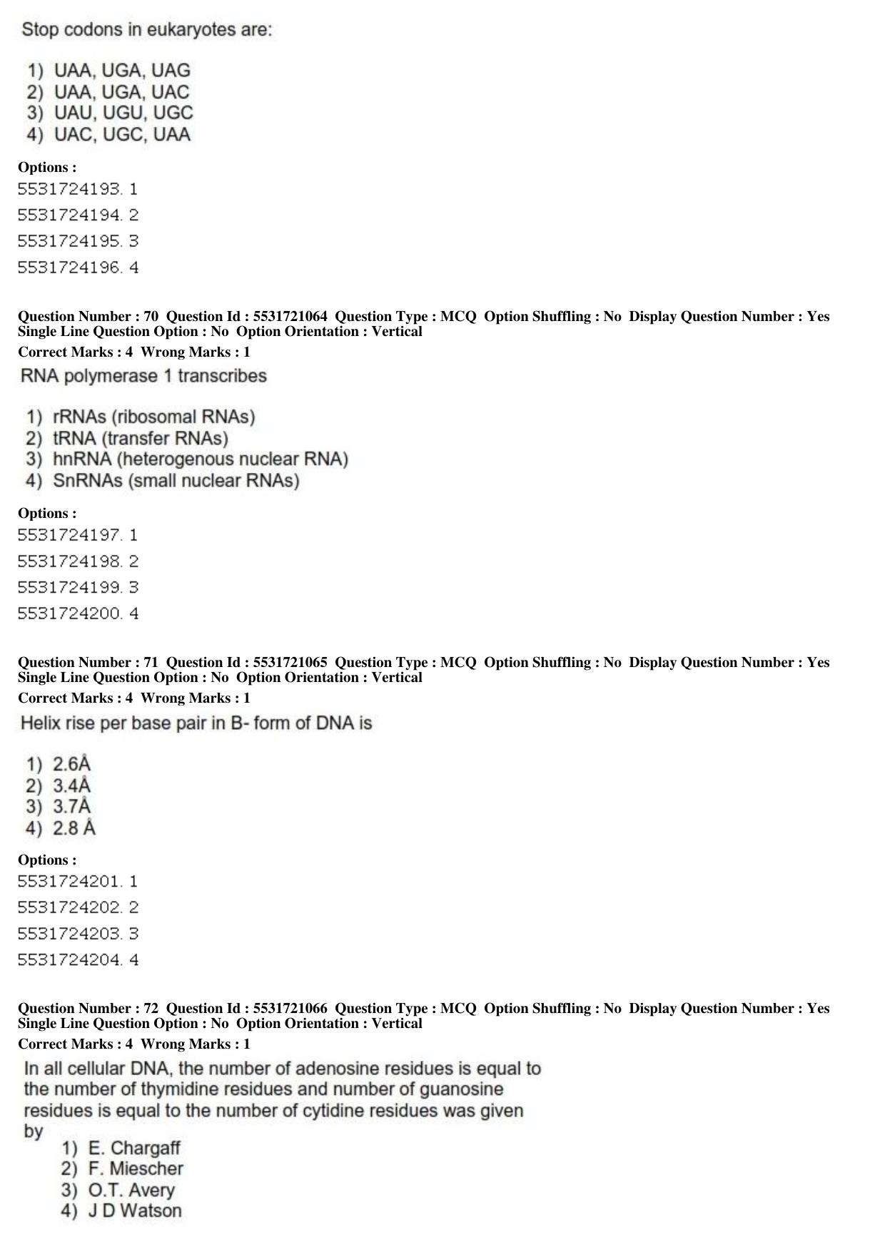 ICAR AIEEA PG 2019 ANIMAL BIOTECHNOLOGY Question Paper - Page 22