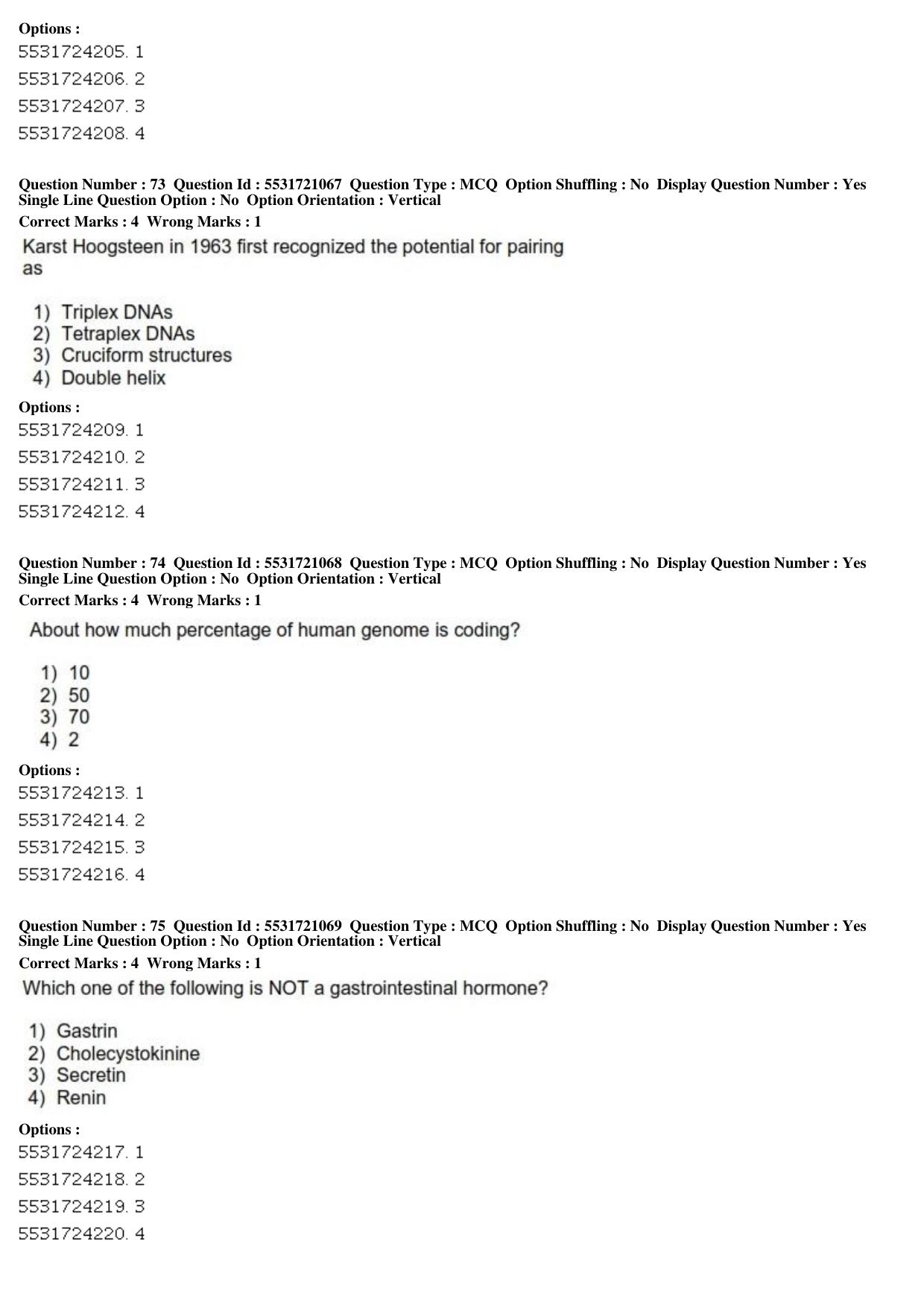 ICAR AIEEA PG 2019 ANIMAL BIOTECHNOLOGY Question Paper - Page 23