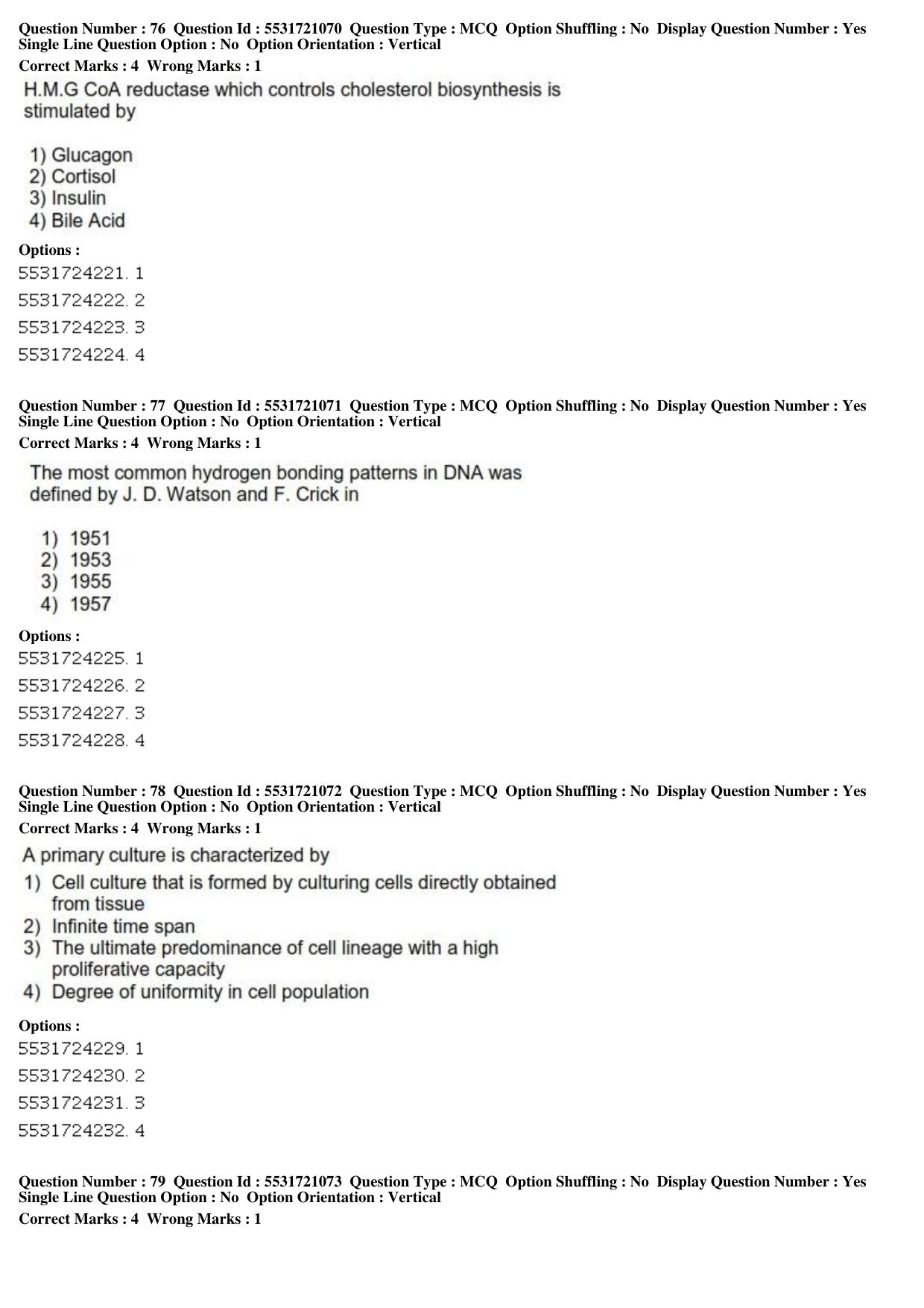 ICAR AIEEA PG 2019 ANIMAL BIOTECHNOLOGY Question Paper - Page 24