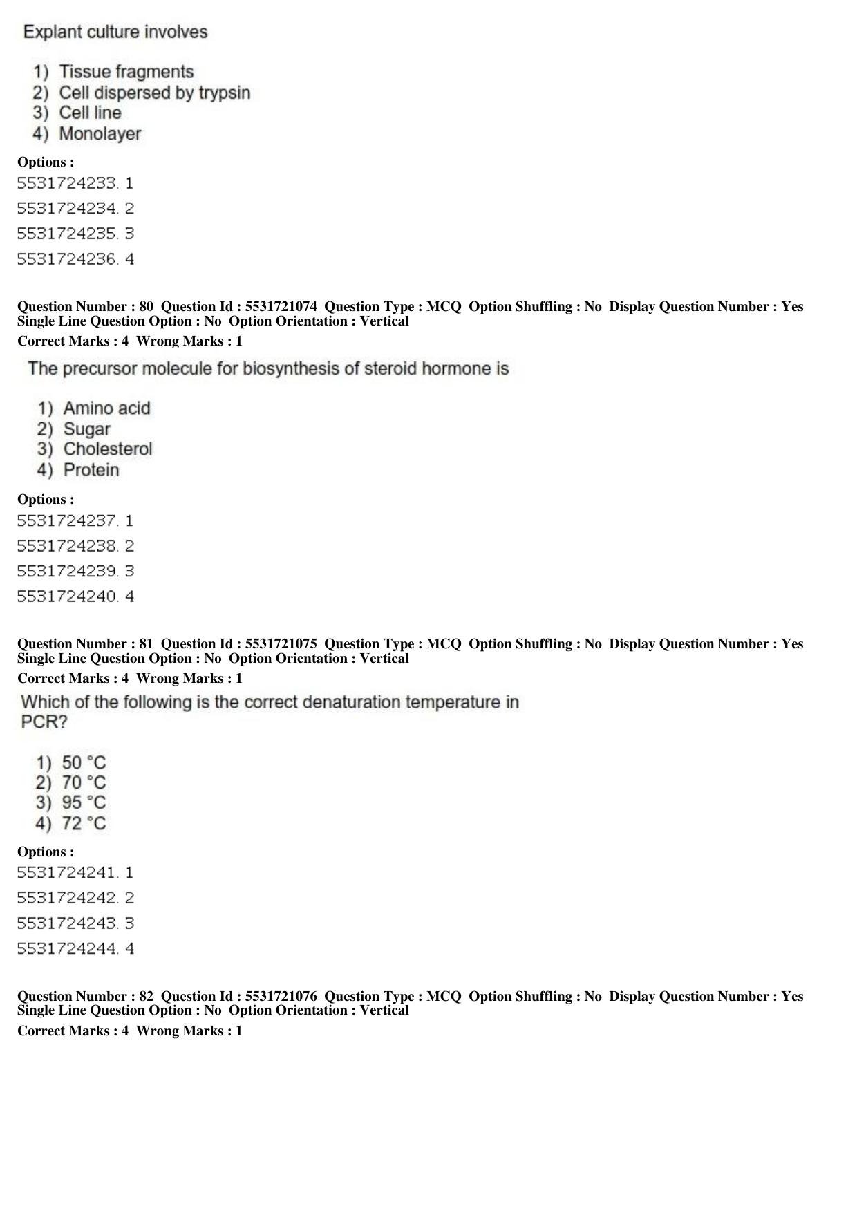 ICAR AIEEA PG 2019 ANIMAL BIOTECHNOLOGY Question Paper - Page 25