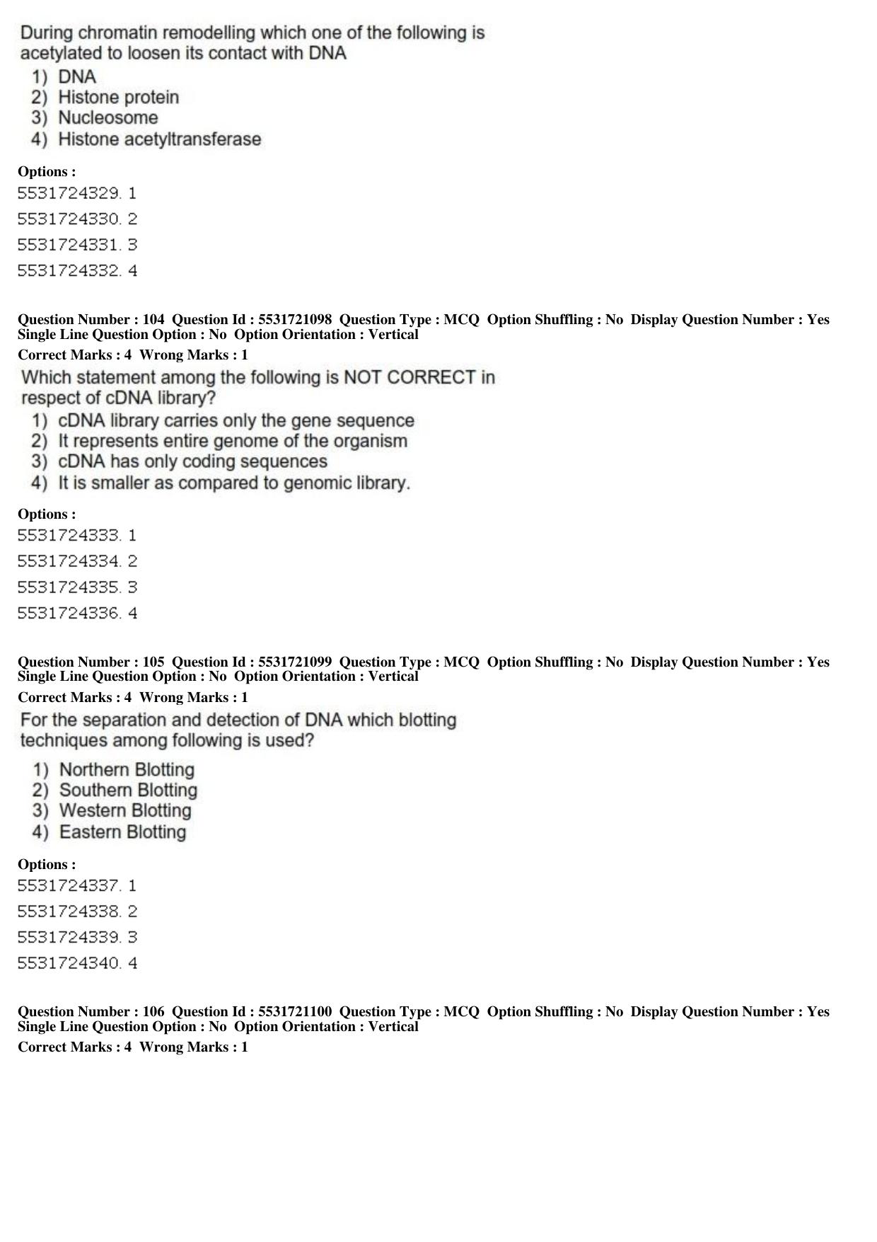 ICAR AIEEA PG 2019 ANIMAL BIOTECHNOLOGY Question Paper - Page 33