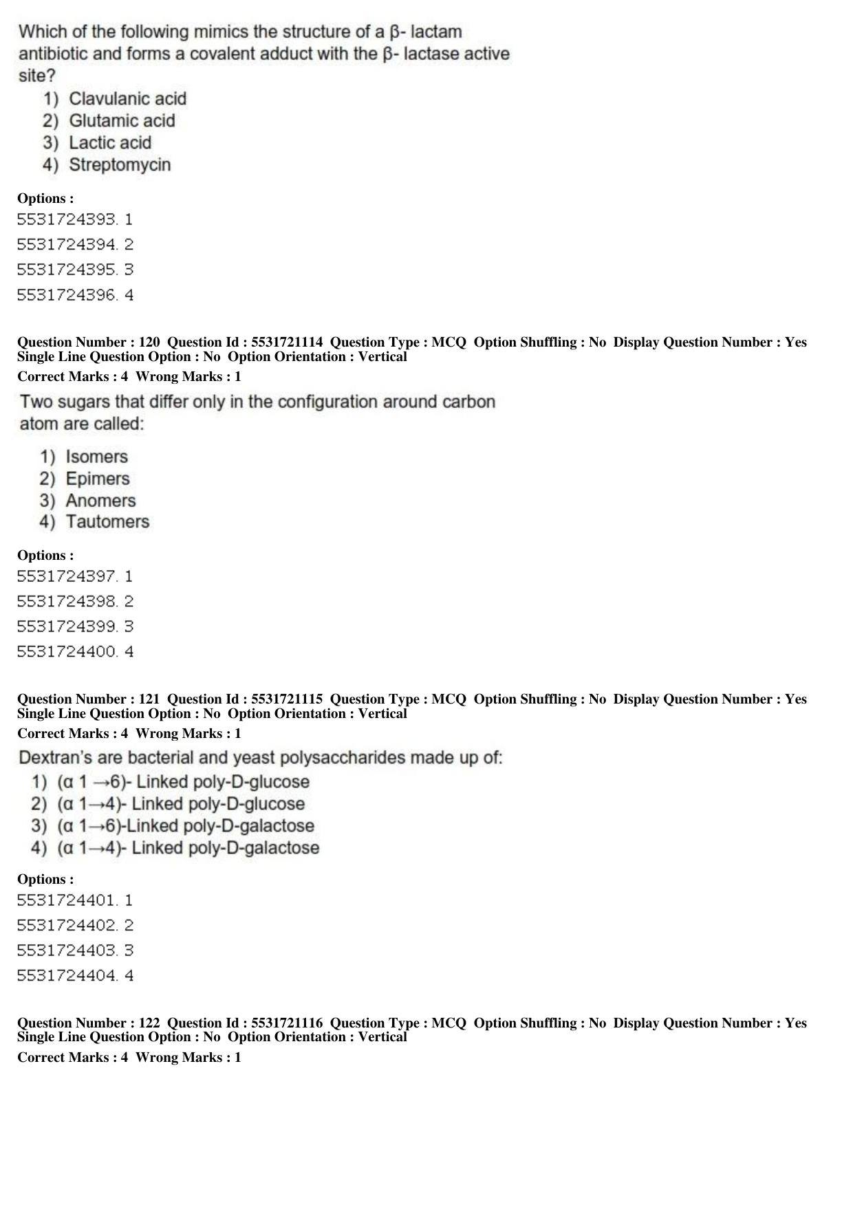 ICAR AIEEA PG 2019 ANIMAL BIOTECHNOLOGY Question Paper - Page 38