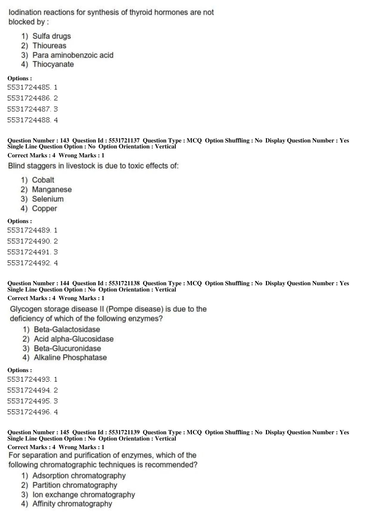 ICAR AIEEA PG 2019 ANIMAL BIOTECHNOLOGY Question Paper - Page 45