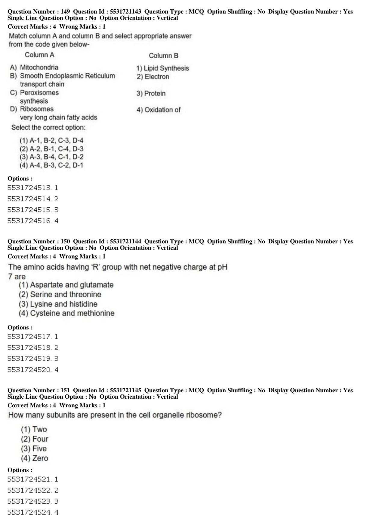 ICAR AIEEA PG 2019 ANIMAL BIOTECHNOLOGY Question Paper - Page 47