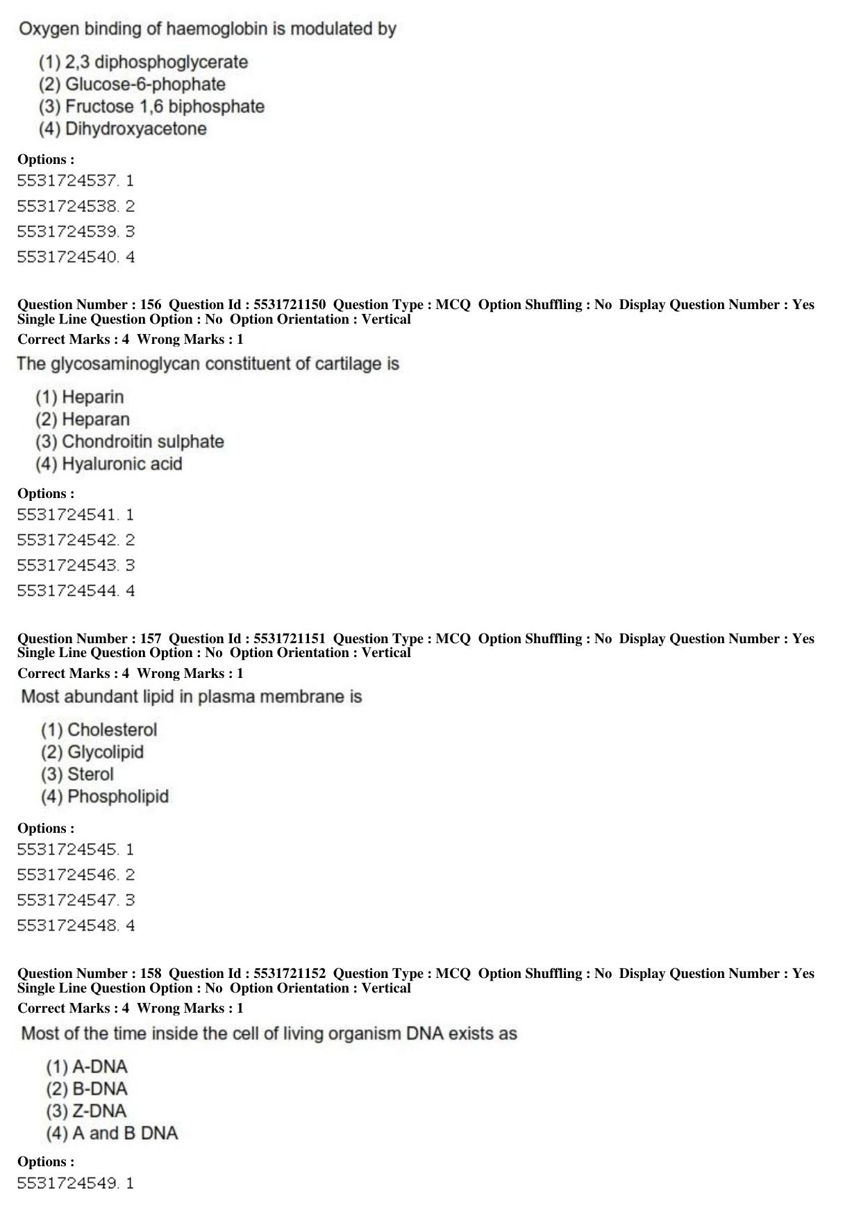 ICAR AIEEA PG 2019 ANIMAL BIOTECHNOLOGY Question Paper - Page 49