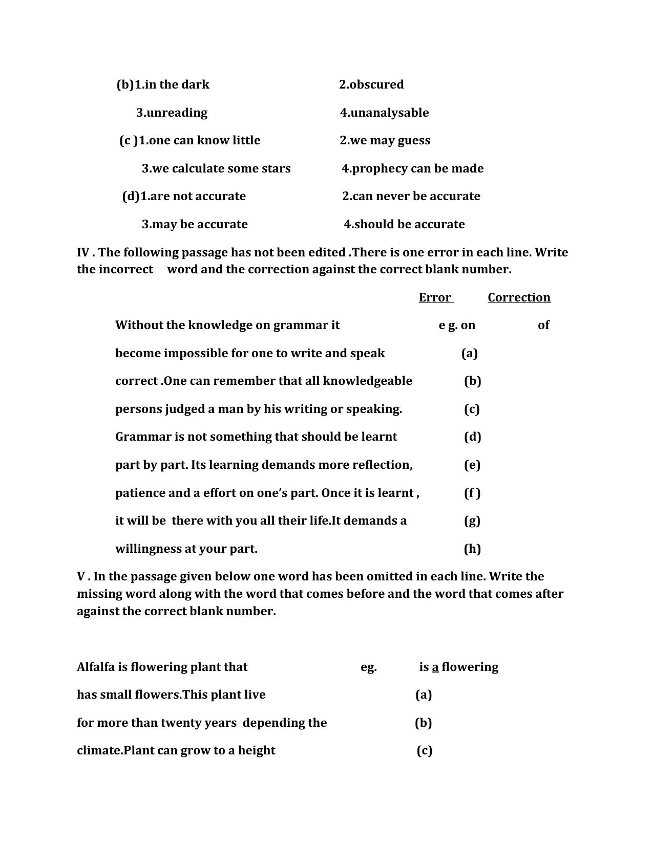 CBSE Worksheets for Class 10 English Assignment 6 - Page 2