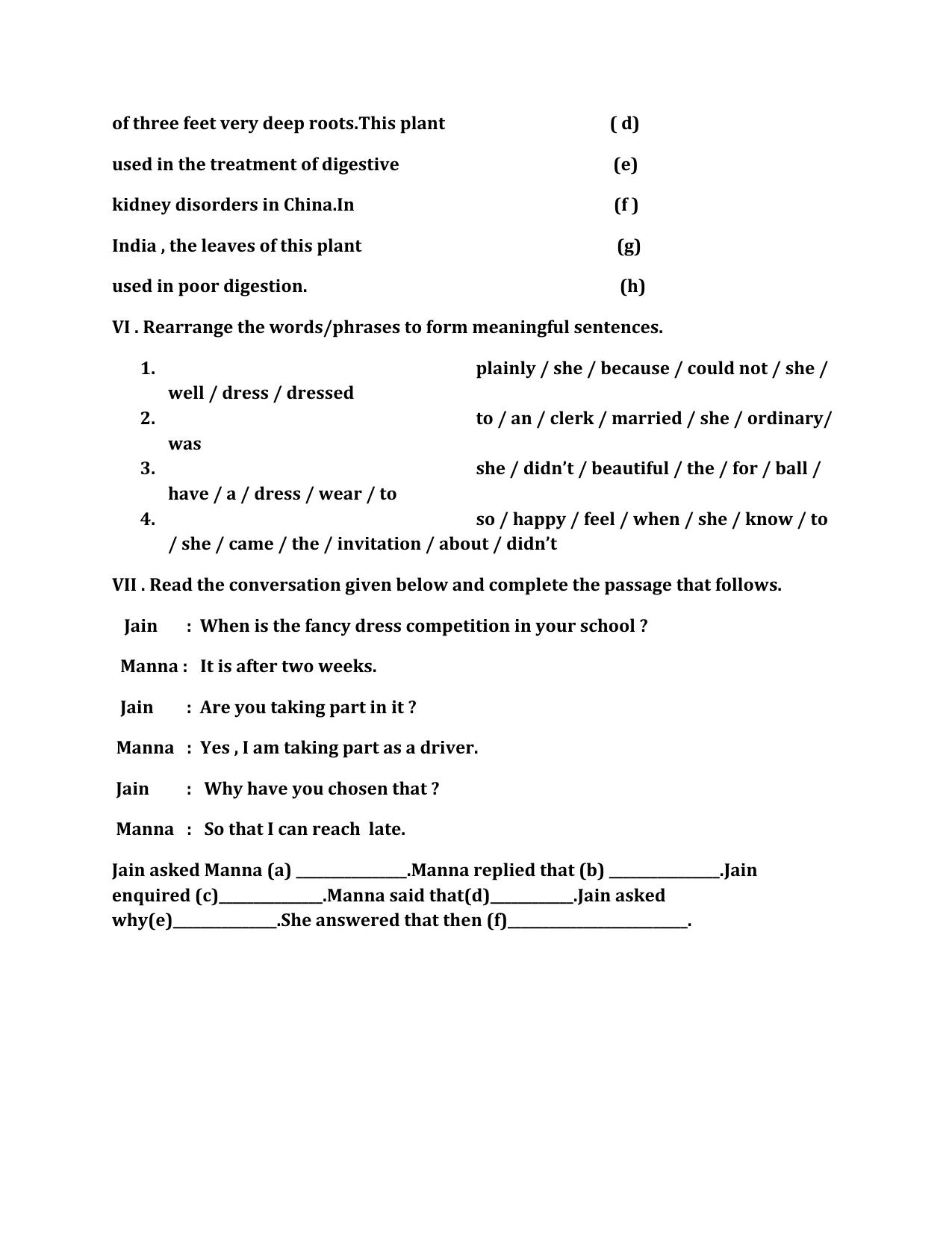 CBSE Worksheets for Class 10 English Assignment 6 - Page 3