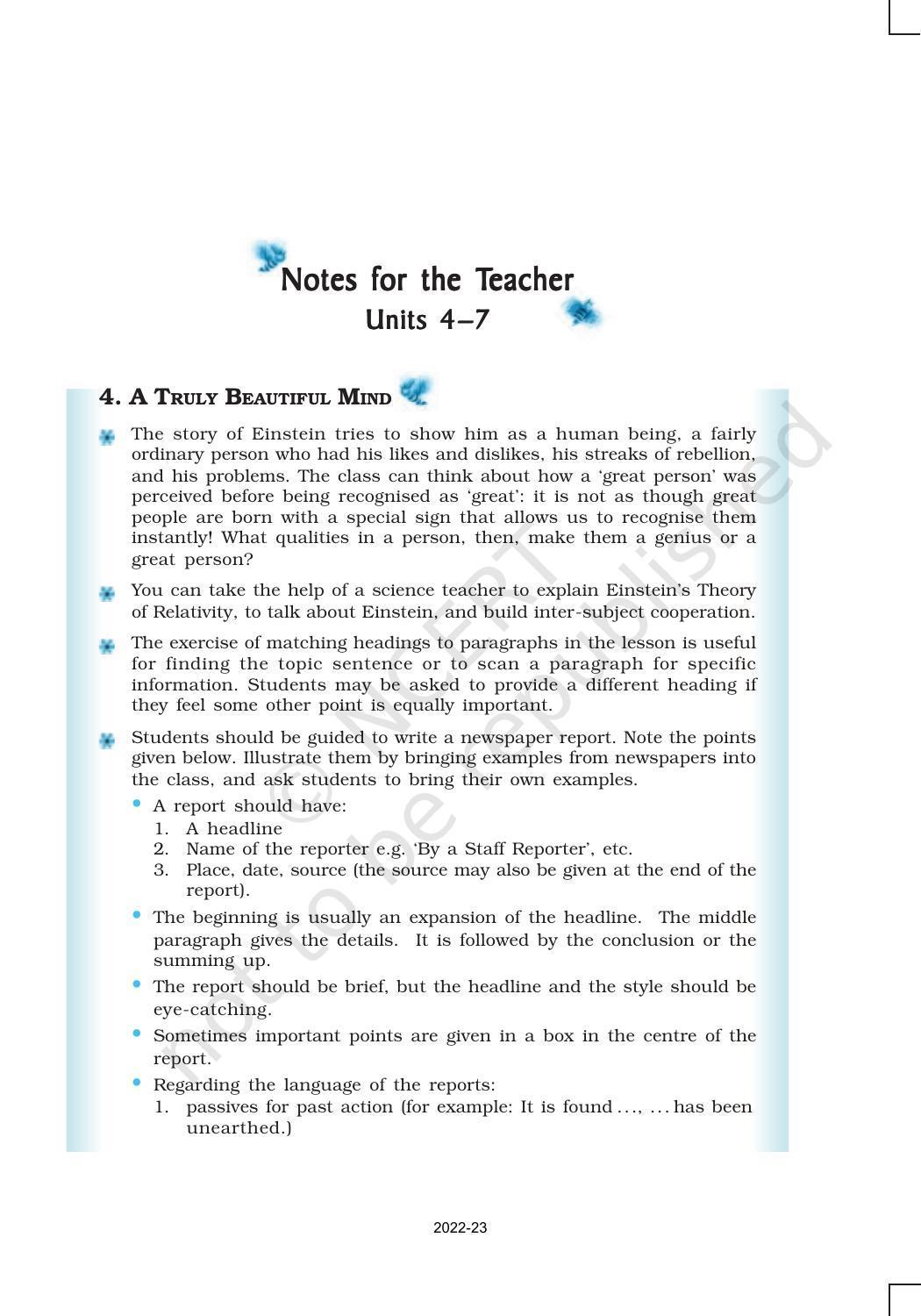 NCERT Book for Class 9 English Chapter 4 A Truly Beautiful Mind - Page 1