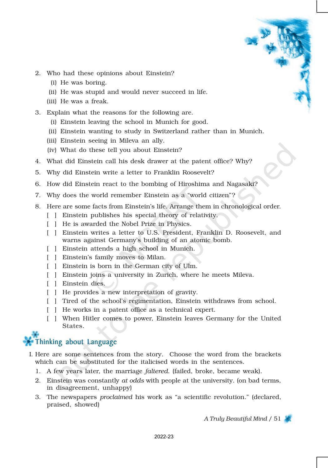 NCERT Book for Class 9 English Chapter 4 A Truly Beautiful Mind - Page 9