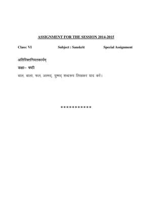 CBSE Worksheets for Class 6 Sanskrit Assignment 7