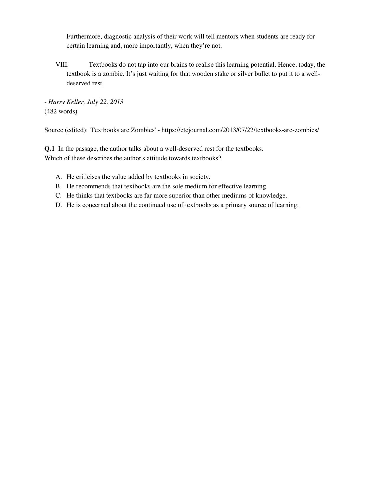CBSE Class 10 English (Language & Literature) Practice Questions 2021-22 - Page 2