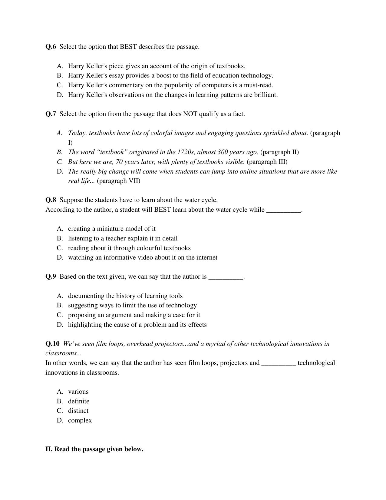 CBSE Class 10 English (Language & Literature) Practice Questions 2021-22 - Page 4
