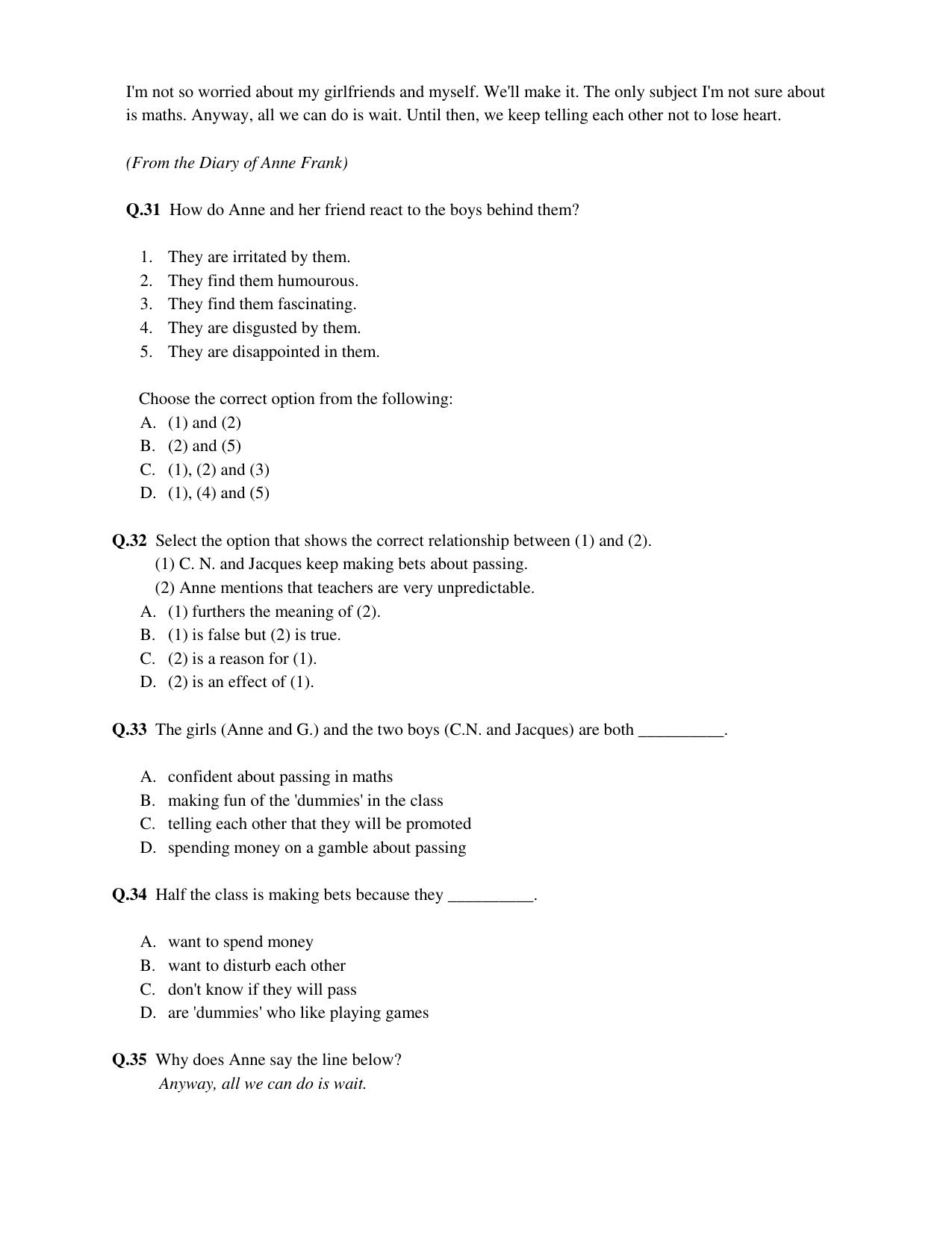 CBSE Class 10 English (Language & Literature) Practice Questions 2021-22 - Page 12