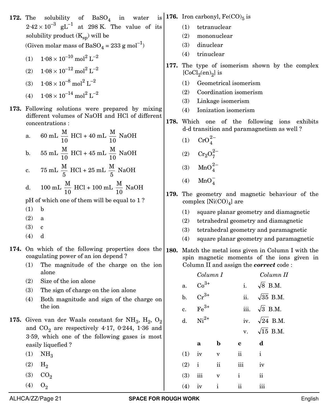 NEET English ZZ 2019 Question Paper - Page 21