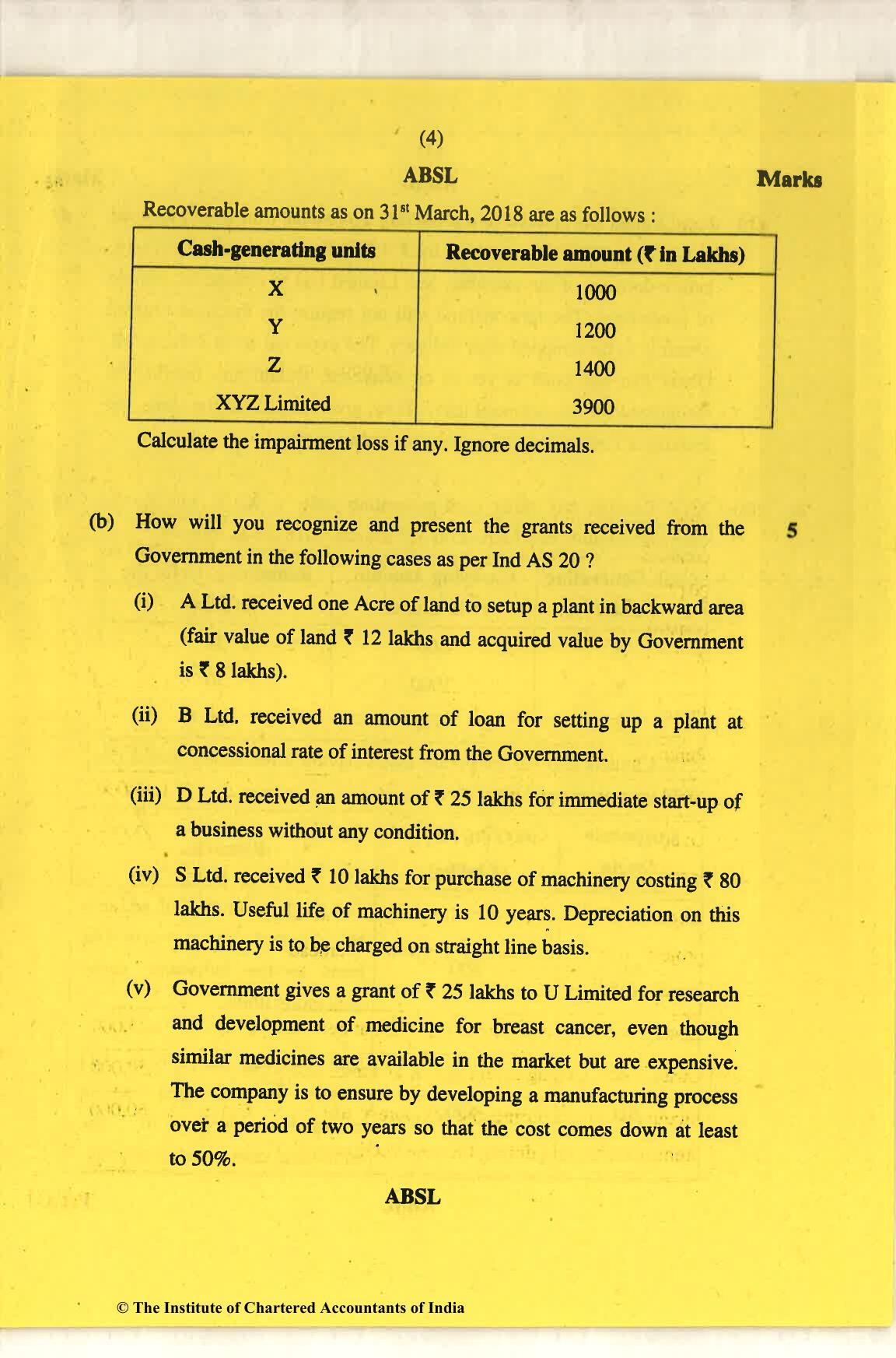 CA Final Nov 2018 Question Paper - Paper 1 – Financial Reporting - Page 4