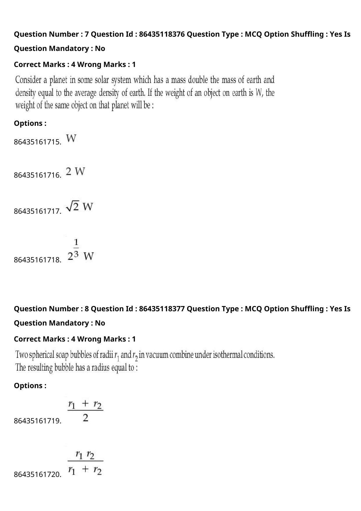 JEE Mains 2021: BTech	(Shift 2) 25-07-2021 Question Paper - Page 6