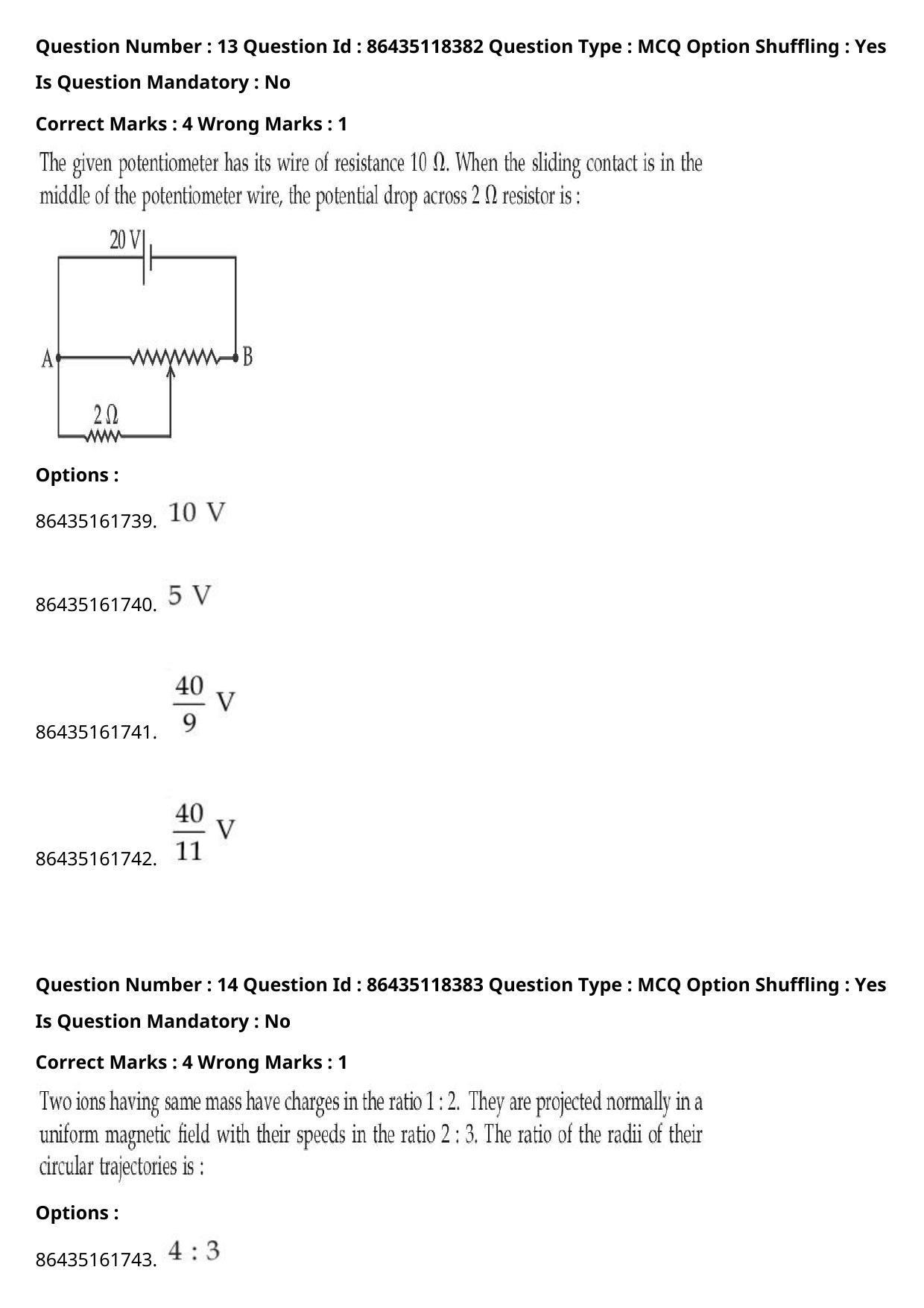 JEE Mains 2021: BTech	(Shift 2) 25-07-2021 Question Paper - Page 10