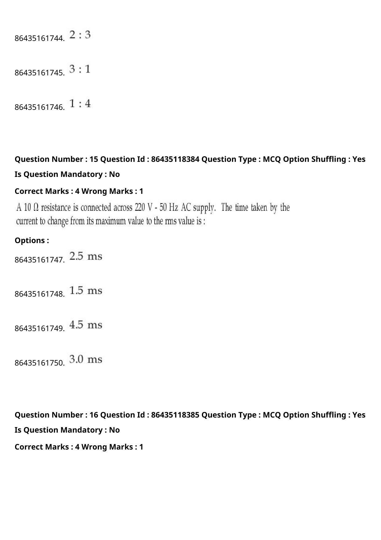 JEE Mains 2021: BTech	(Shift 2) 25-07-2021 Question Paper - Page 11