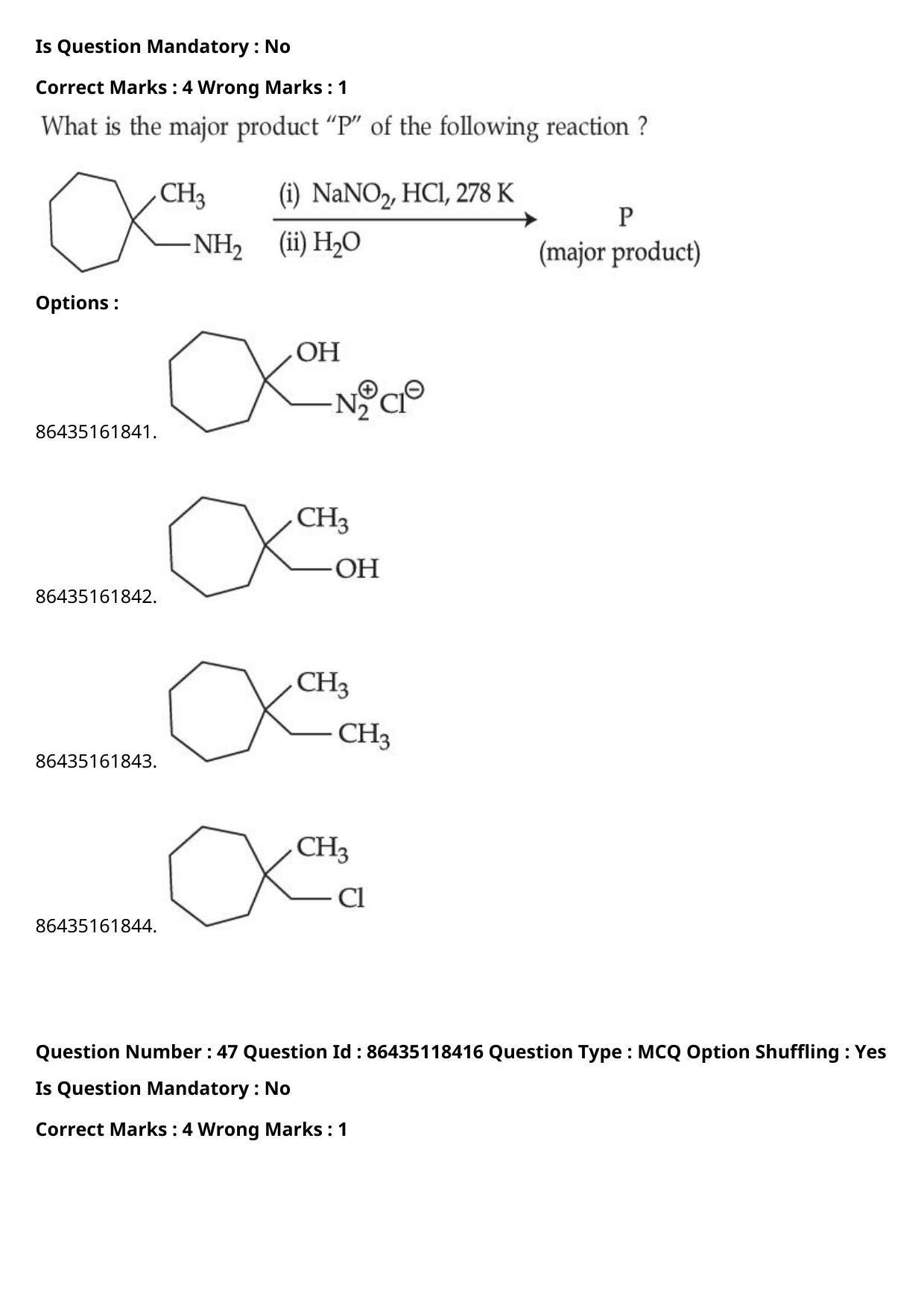 JEE Mains 2021: BTech	(Shift 2) 25-07-2021 Question Paper - Page 31