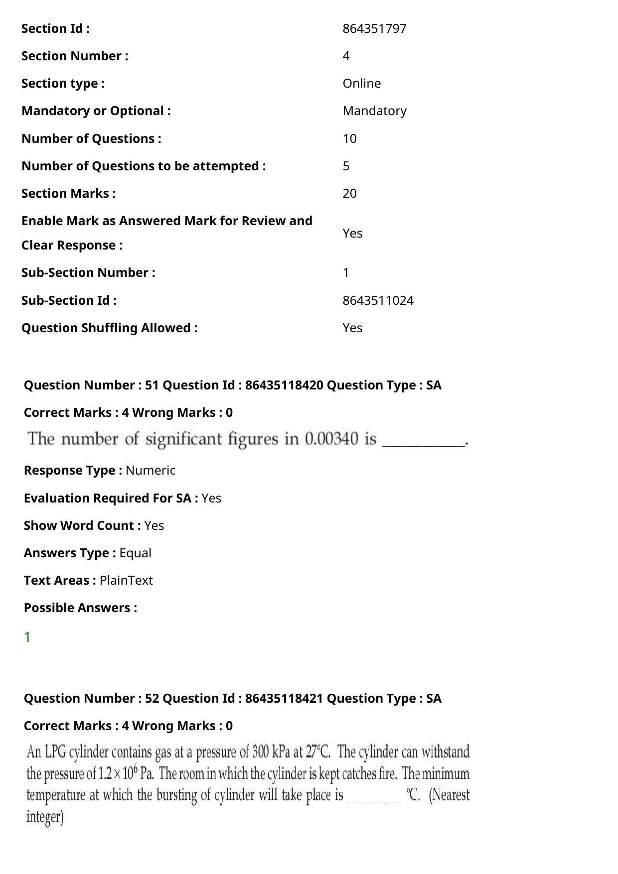 JEE Mains 2021: BTech	(Shift 2) 25-07-2021 Question Paper - Page 35