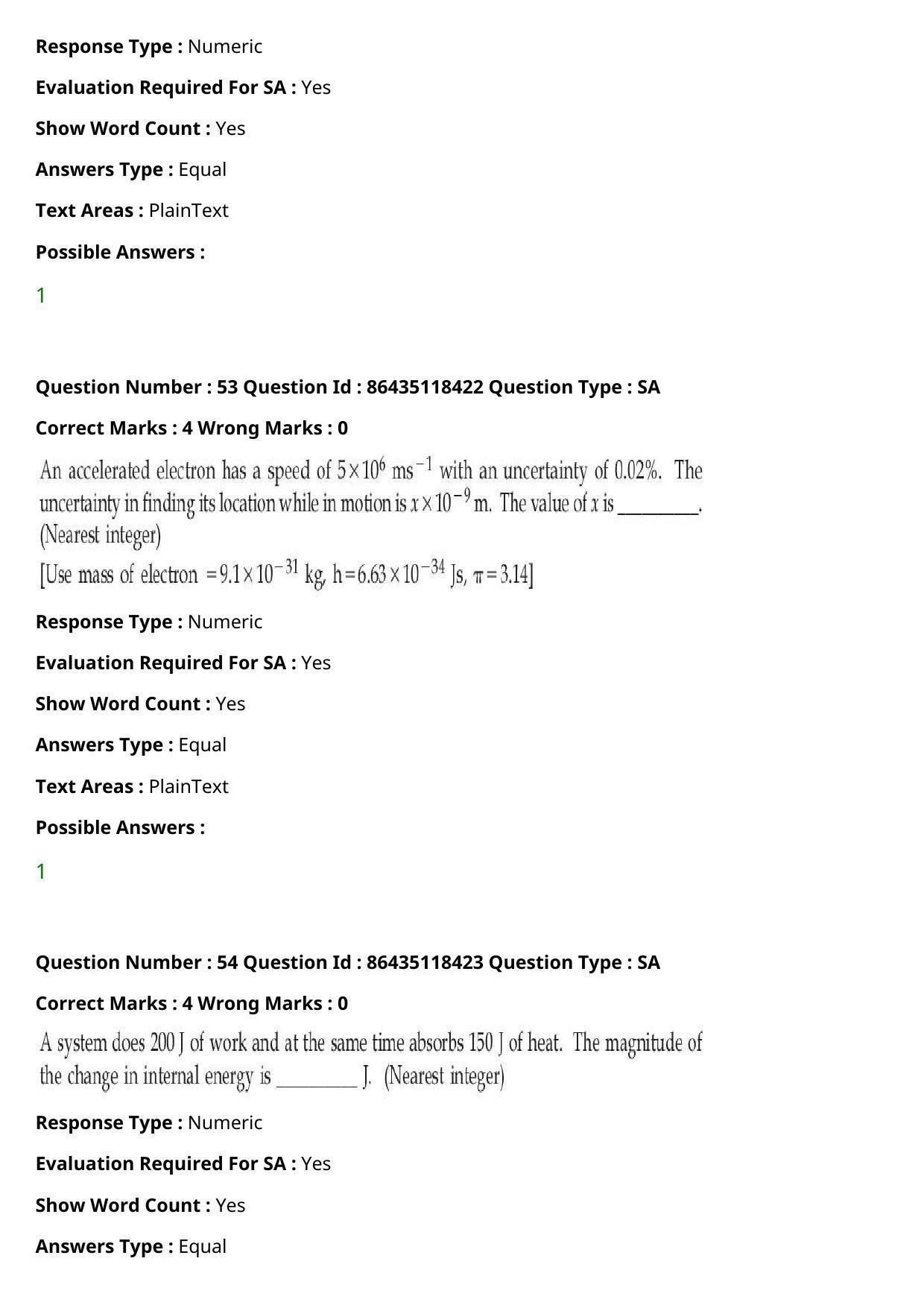 JEE Mains 2021: BTech	(Shift 2) 25-07-2021 Question Paper - Page 36