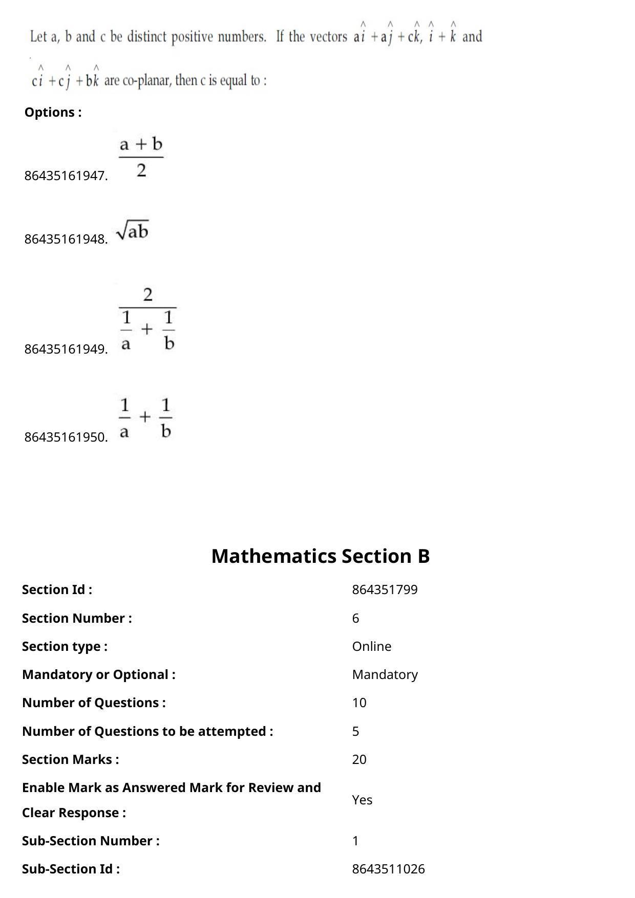 JEE Mains 2021: BTech	(Shift 2) 25-07-2021 Question Paper - Page 51