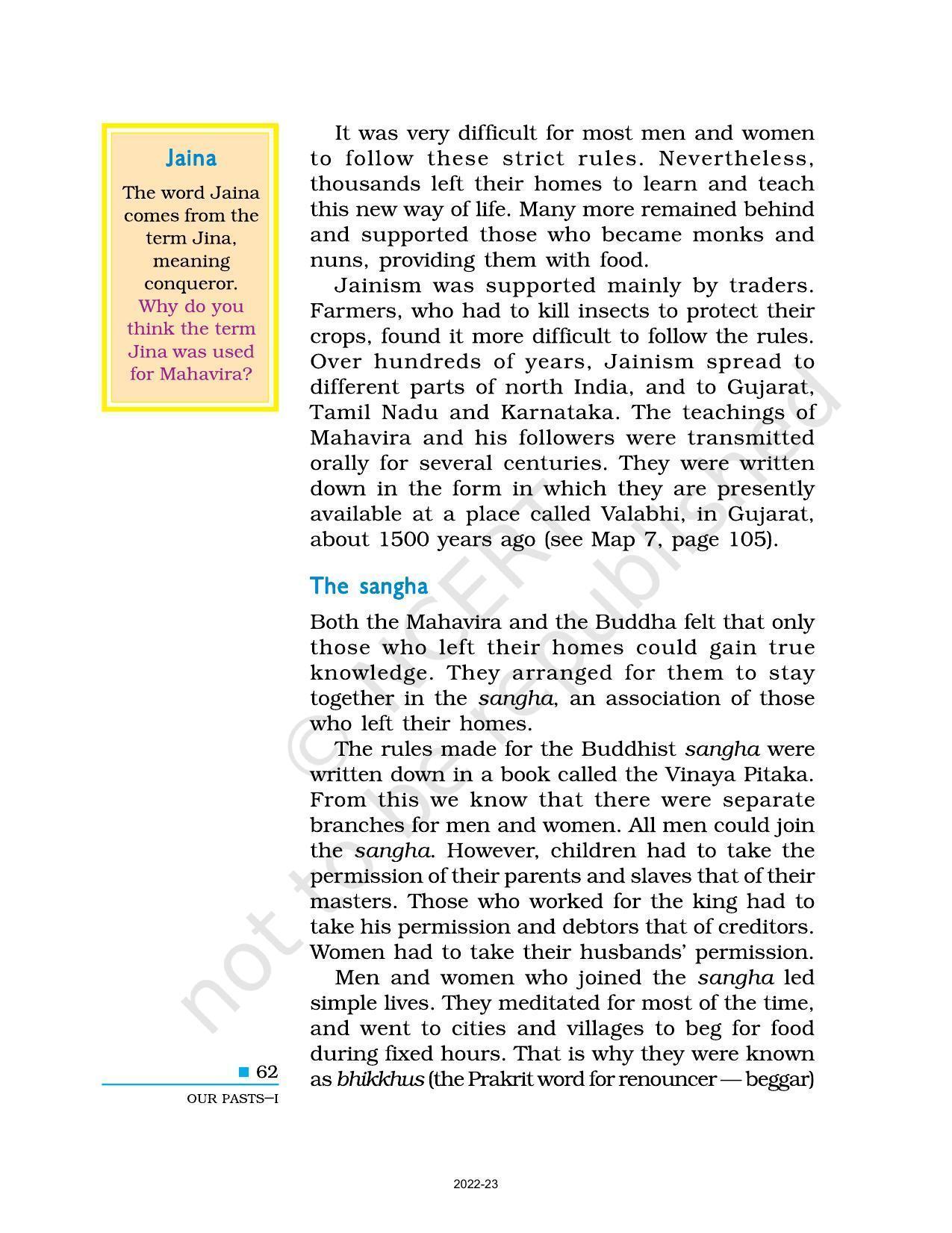 NCERT Book for Class 6 Social Science(History) : Chapter 6-Kingdoms, Kings and the Early Republic - Page 6