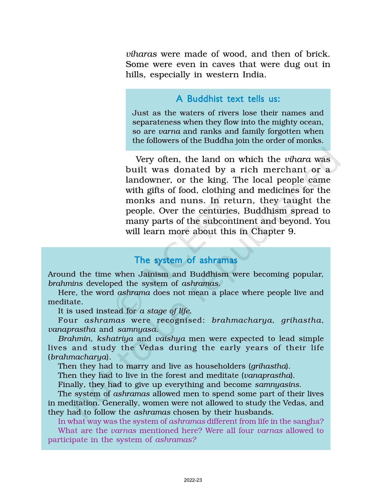 NCERT Book for Class 6 Social Science(History) : Chapter 6-Kingdoms, Kings and the Early Republic - Page 8