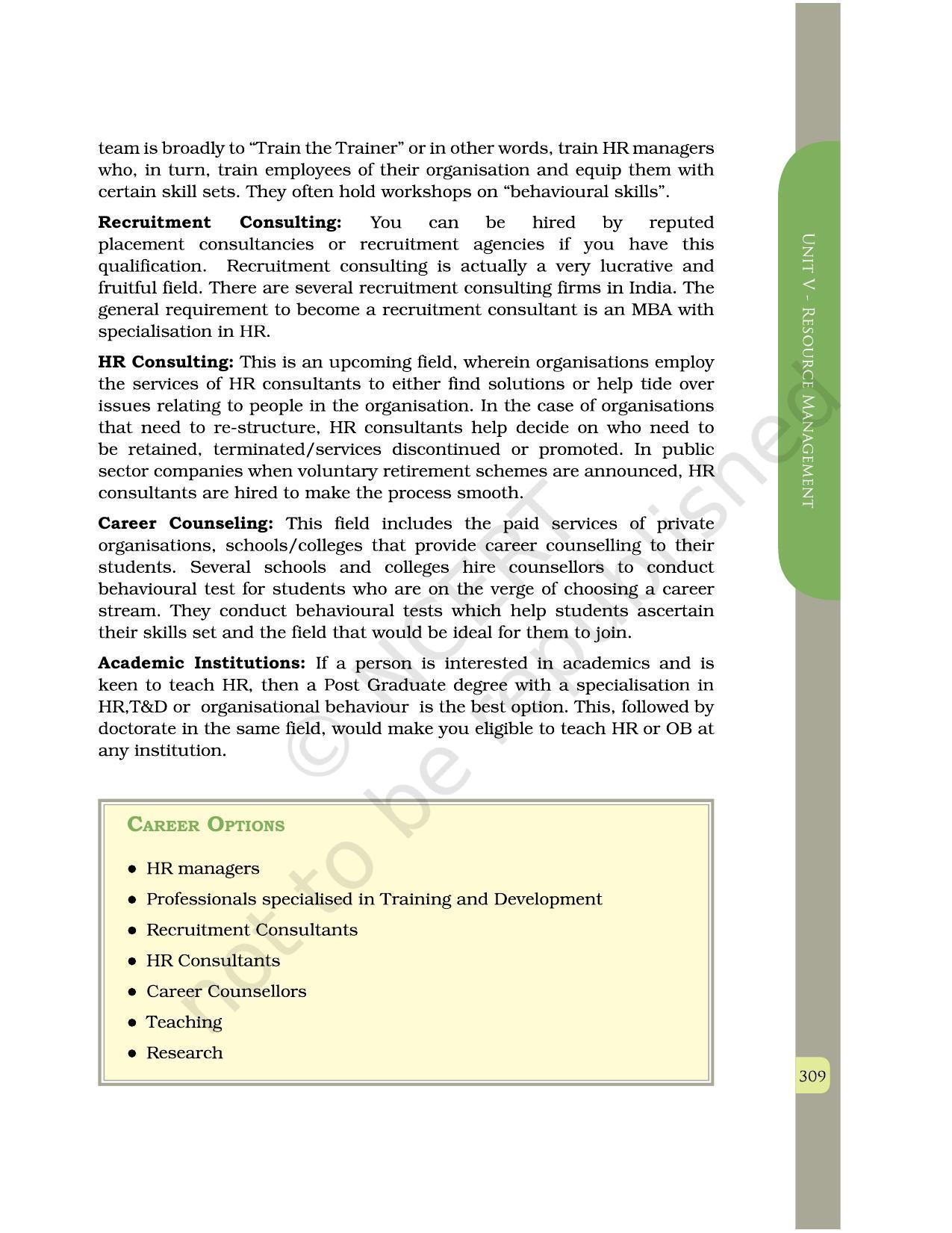 NCERT Book for Class 12 Home Science (Part -II) Chapter 16 Human Resource Management - Page 15