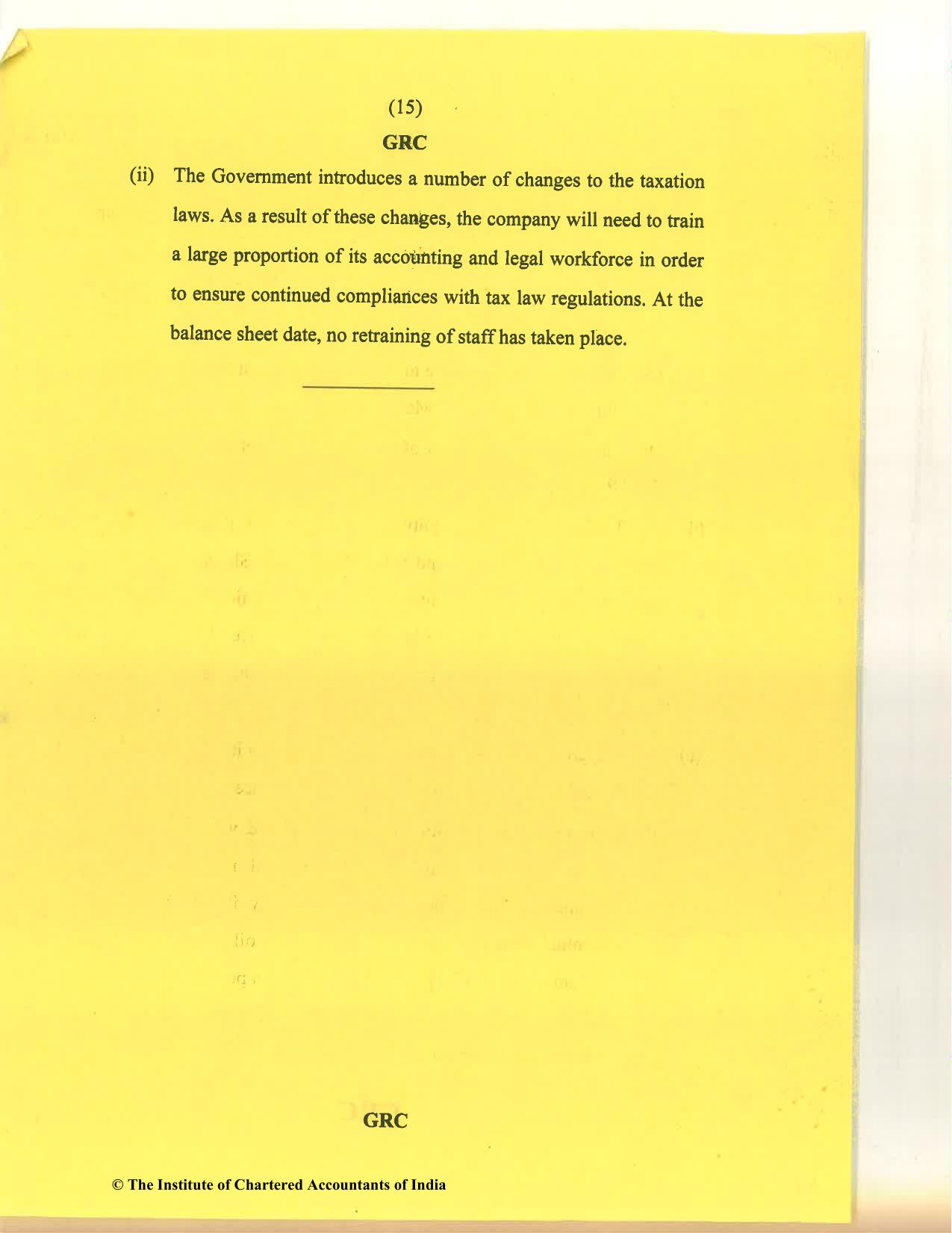CA Inter Nov 2020 Question Paper - Paper 5 – Advanced Accounting - Page 15