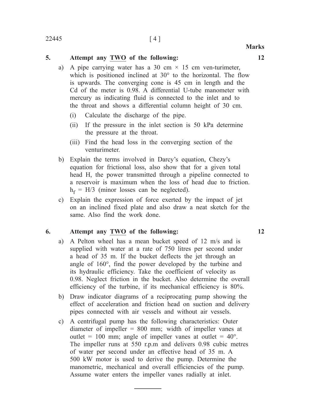 MSBTE Summer Question Paper 2019 - FMM - Page 4