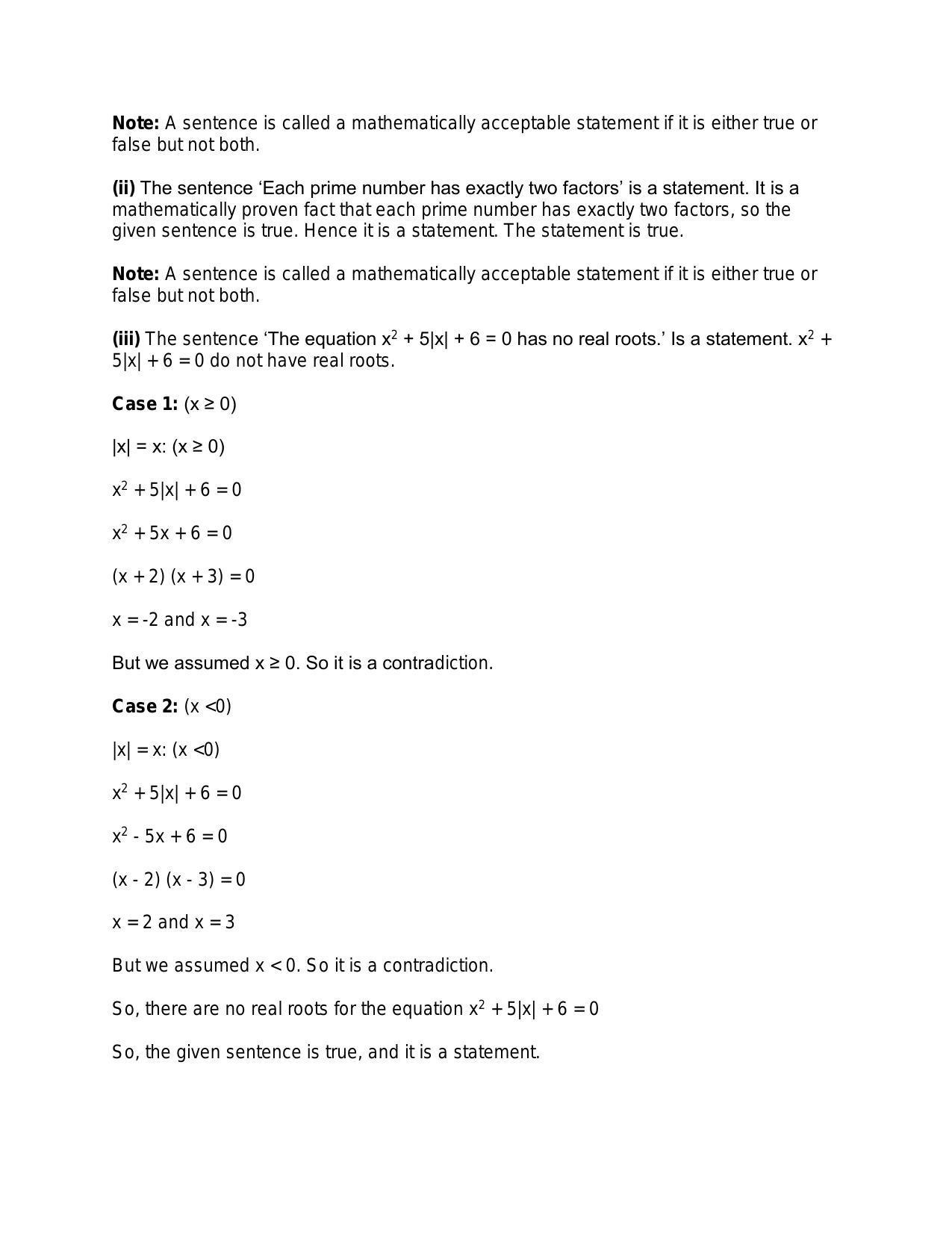 Chapter 29: Mathematical Reasoning: RS Aggarwal Class 11 Solutions  - Page 3