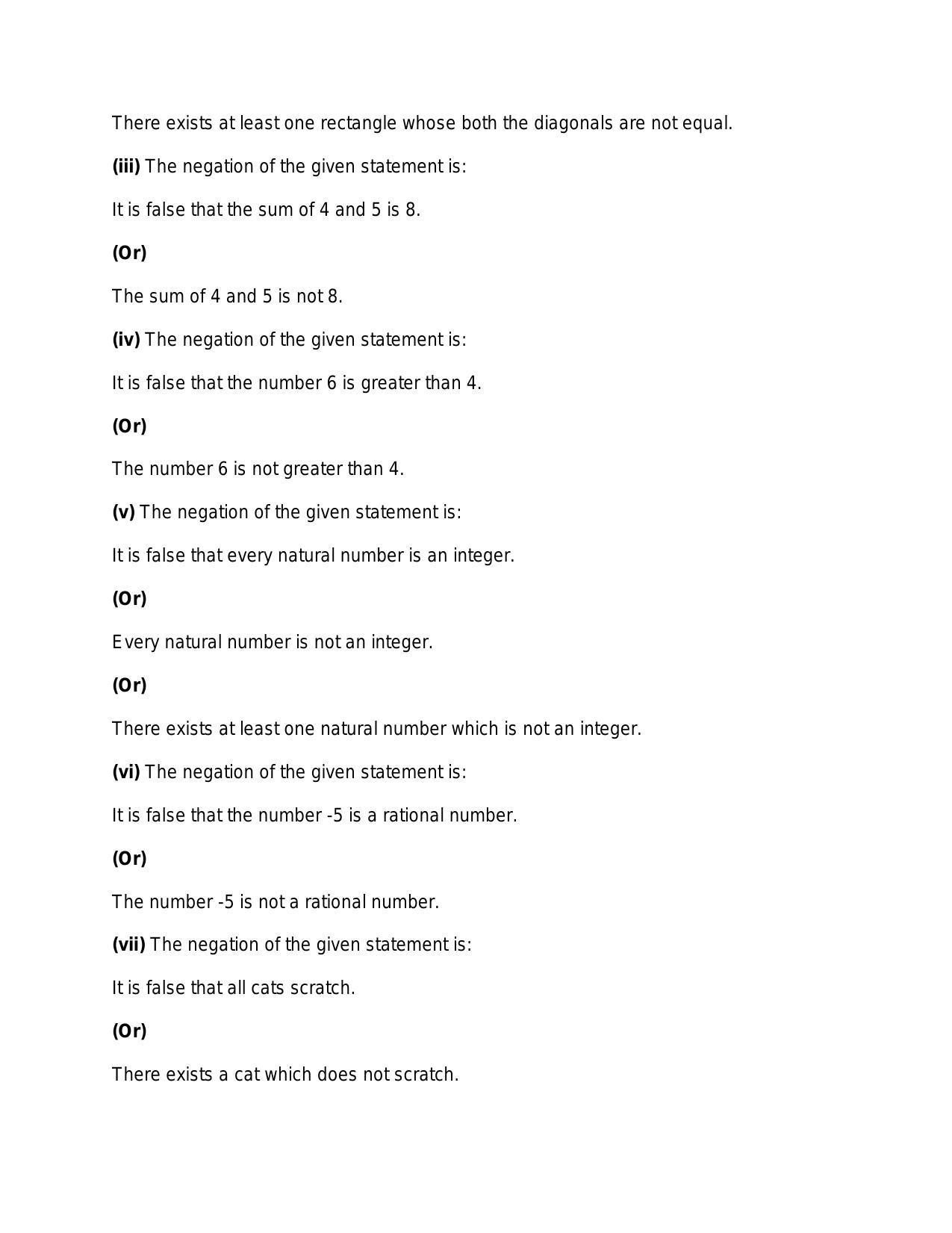 Chapter 29: Mathematical Reasoning: RS Aggarwal Class 11 Solutions  - Page 7