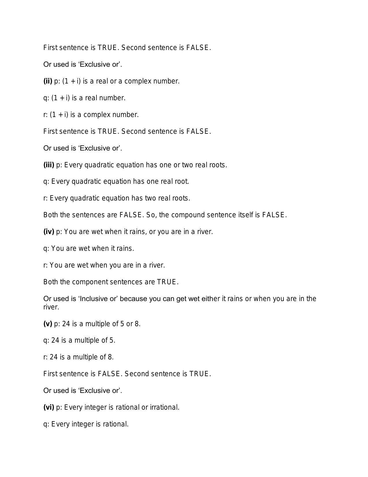 Chapter 29: Mathematical Reasoning: RS Aggarwal Class 11 Solutions  - Page 11