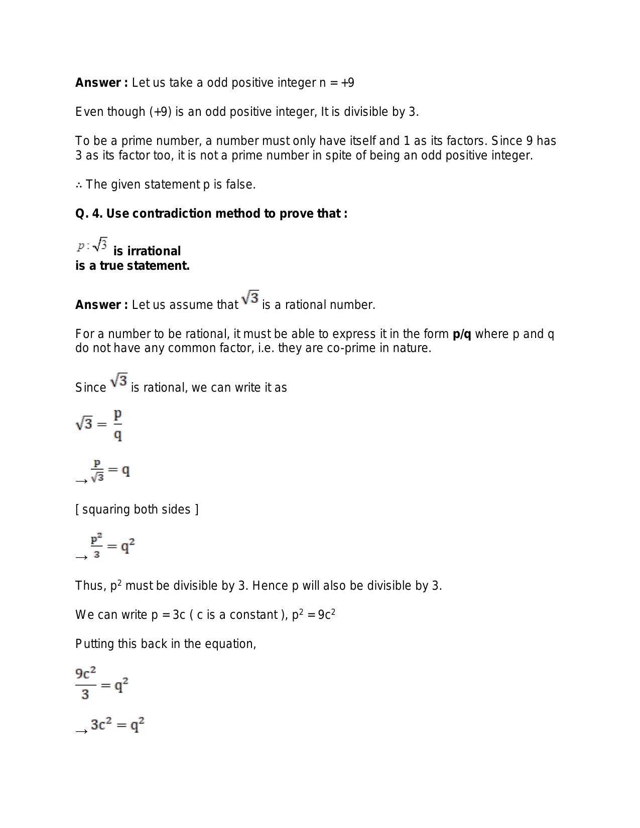 Chapter 29: Mathematical Reasoning: RS Aggarwal Class 11 Solutions  - Page 20