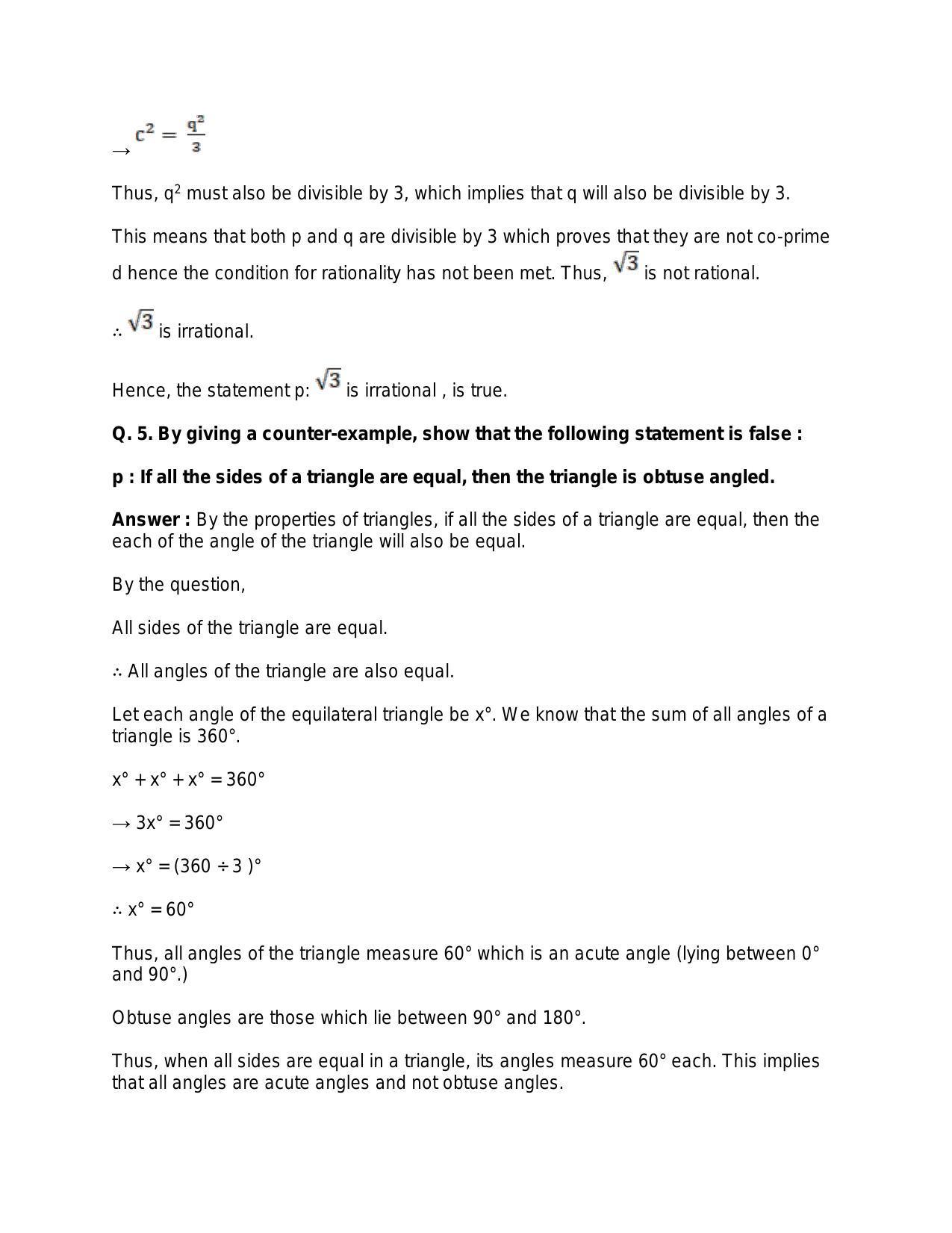 Chapter 29: Mathematical Reasoning: RS Aggarwal Class 11 Solutions  - Page 21