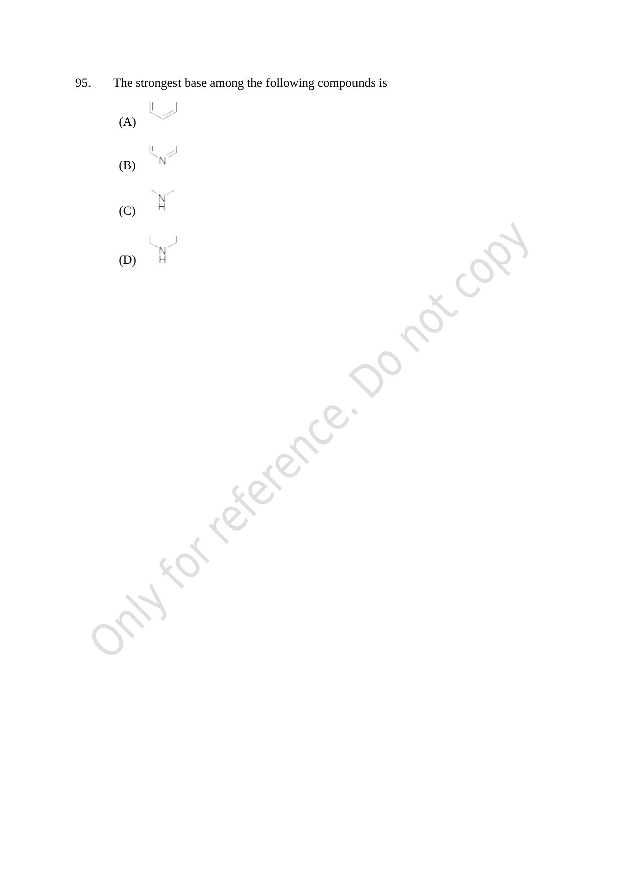 CUSAT CAT 2021 Chemistry Question Paper - Page 25