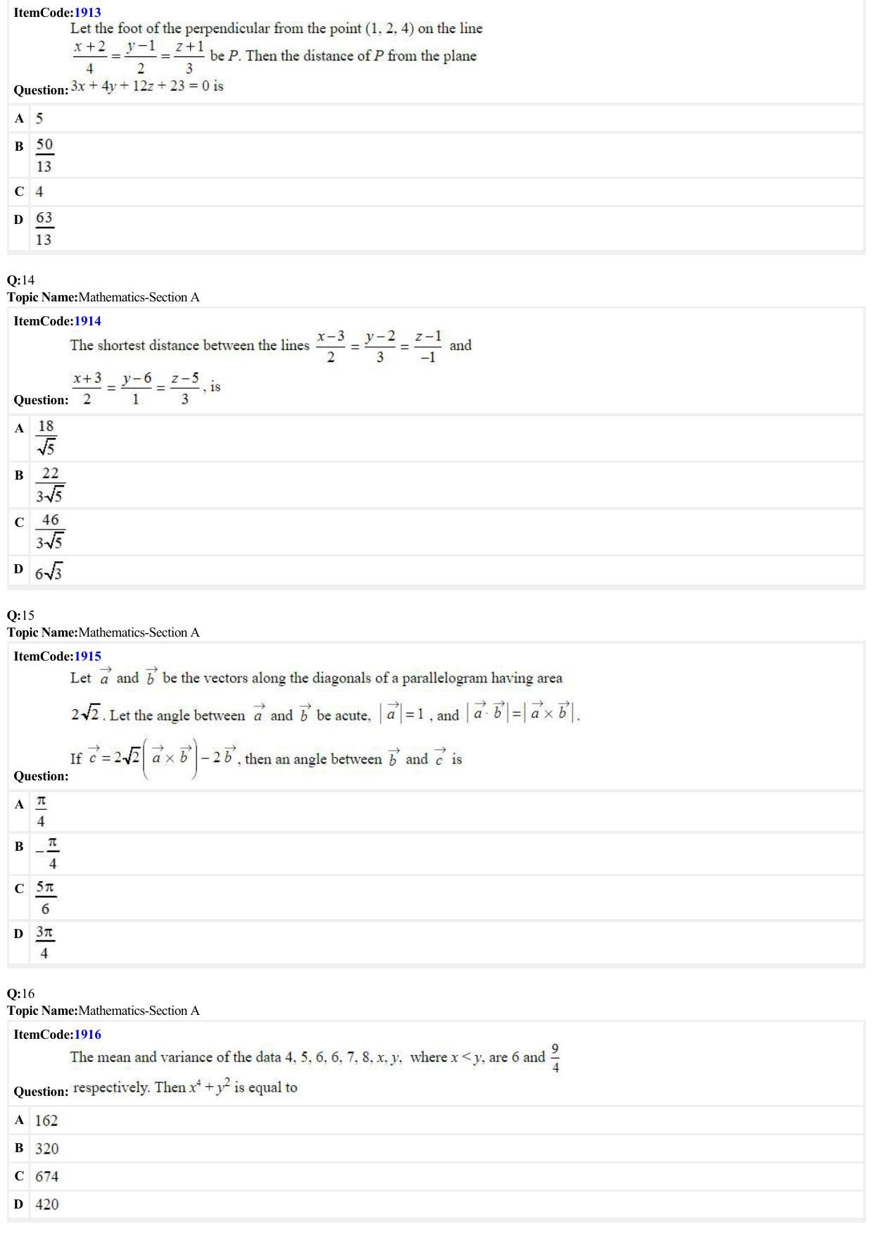JEE Mains 2022: BTech English (Shift 2) 27-06-2022 Question Paper - Page 4