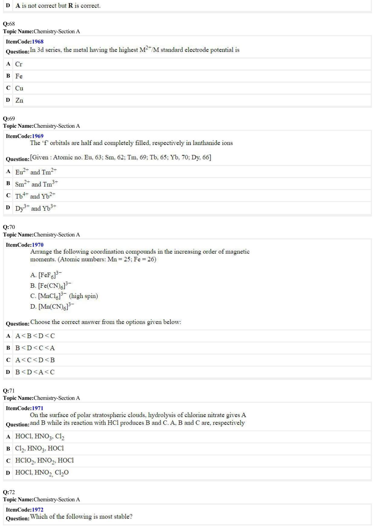 JEE Mains 2022: BTech English (Shift 2) 27-06-2022 Question Paper - Page 17