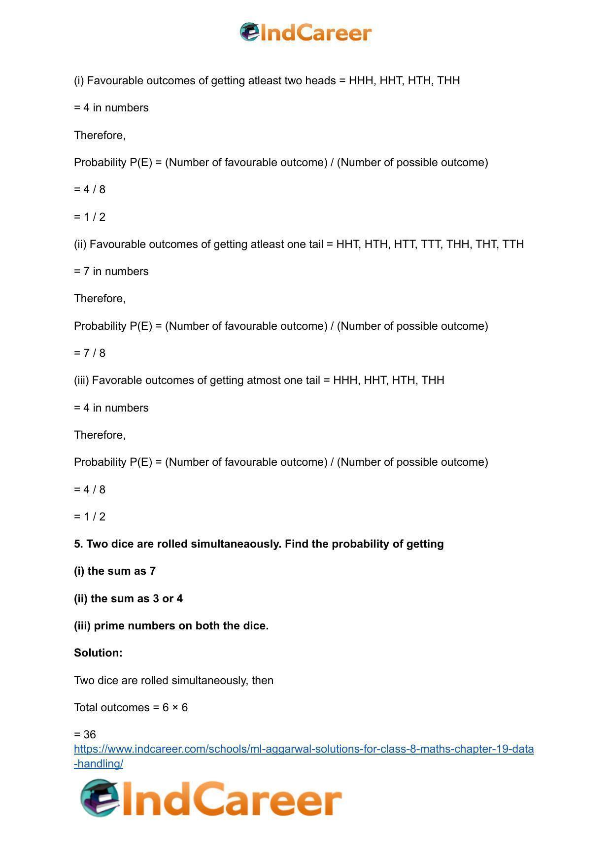 ML Aggarwal Solutions for Class 8 Maths Chapter 19- Data Handling - Page 29