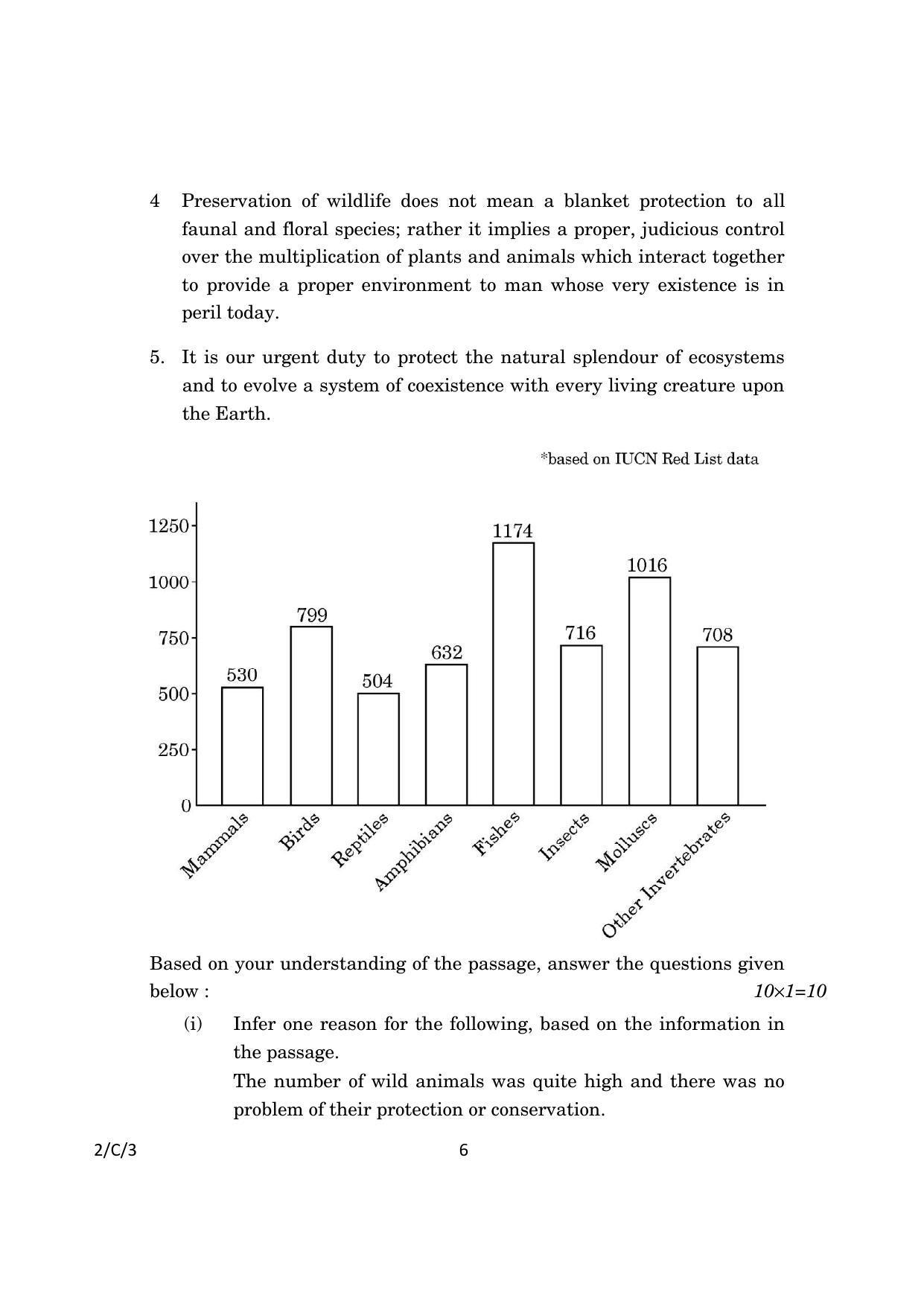 CBSE Class 10 2-3_English Language And Literature 2023 (Compartment) Question Paper - Page 6