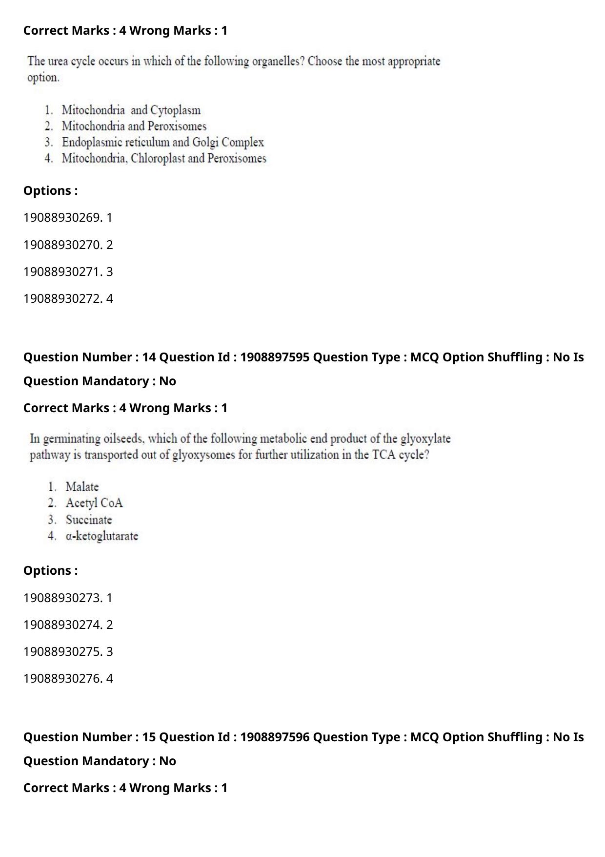 ICAR AIEEA PG 2021 PLANT BIOTECHNOLOGY Question Paper - Page 8