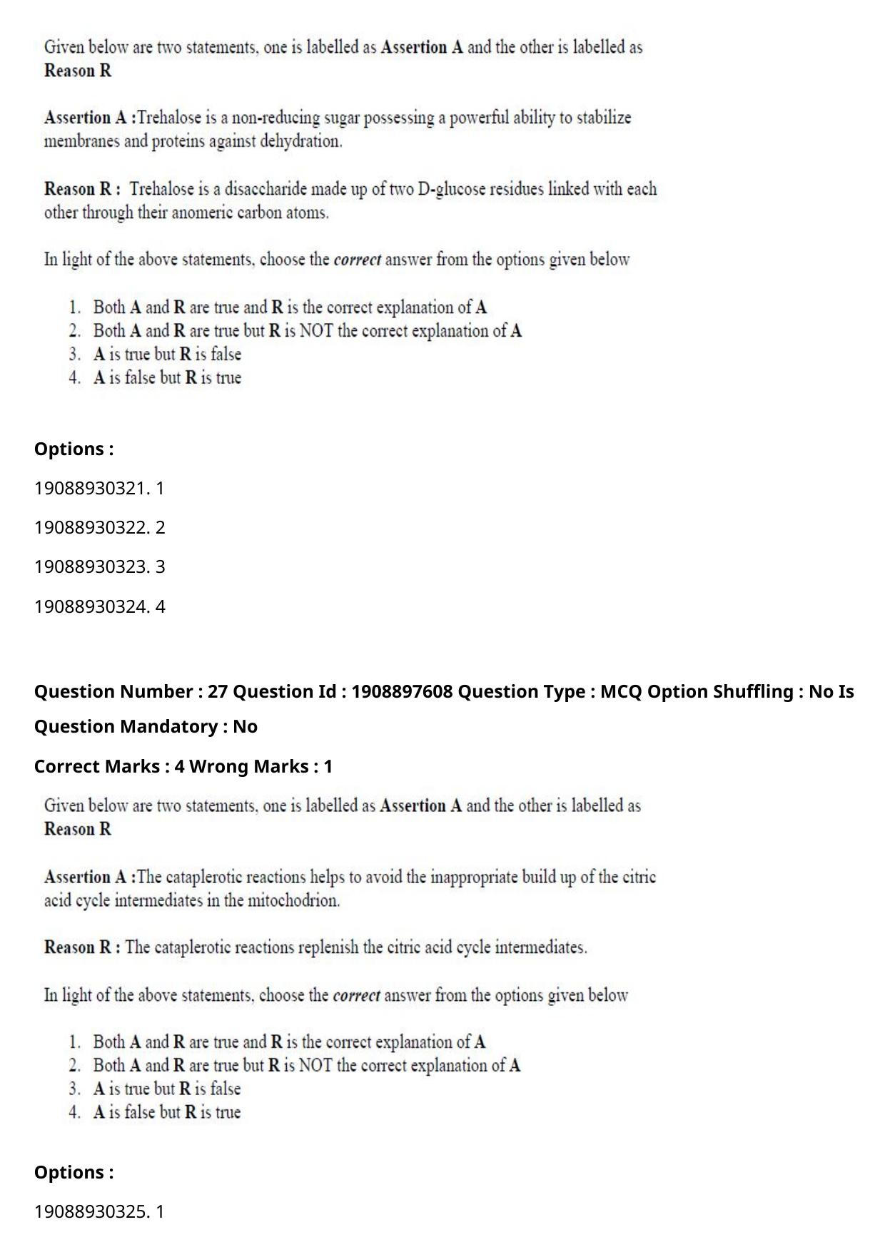 ICAR AIEEA PG 2021 PLANT BIOTECHNOLOGY Question Paper - Page 16