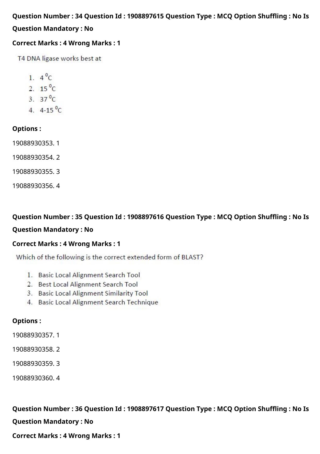 ICAR AIEEA PG 2021 PLANT BIOTECHNOLOGY Question Paper - Page 20