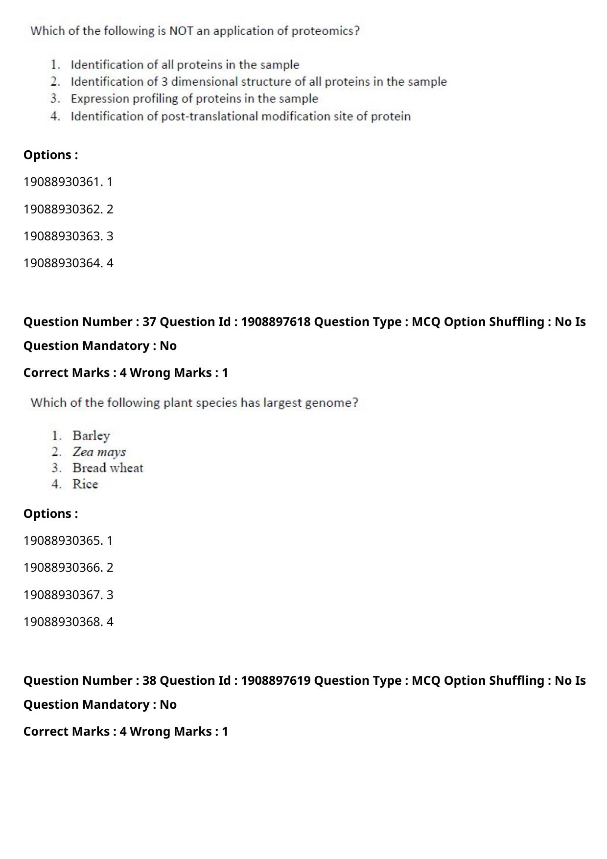ICAR AIEEA PG 2021 PLANT BIOTECHNOLOGY Question Paper - Page 21