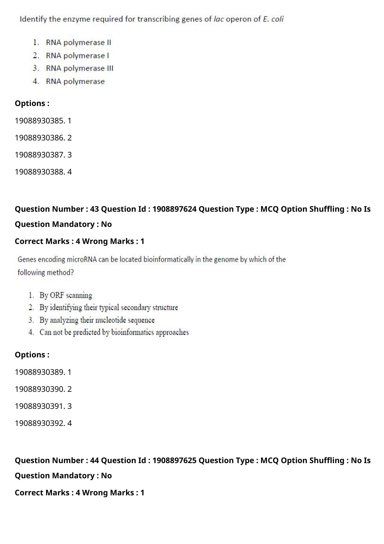 ICAR AIEEA PG 2021 PLANT BIOTECHNOLOGY Question Paper - Page 24