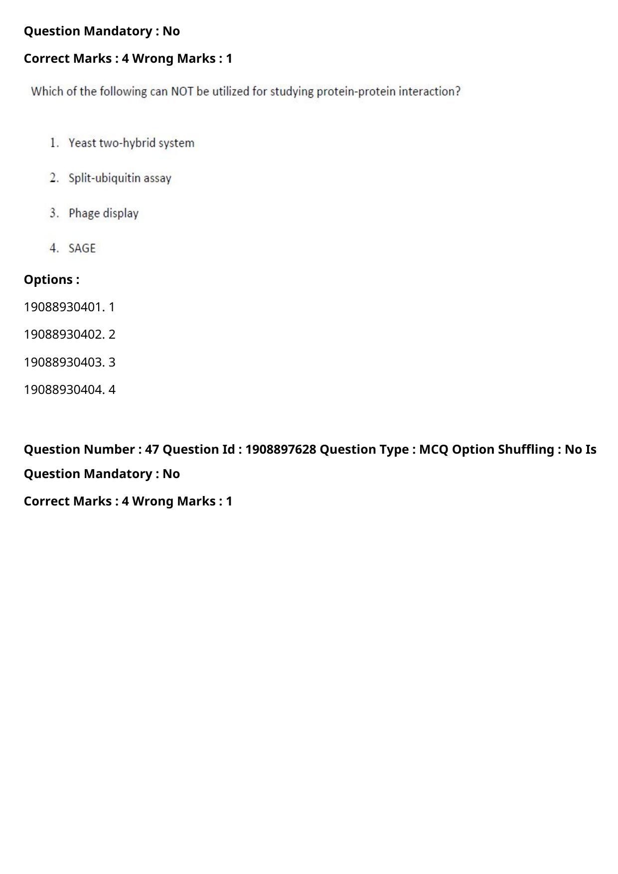 ICAR AIEEA PG 2021 PLANT BIOTECHNOLOGY Question Paper - Page 26
