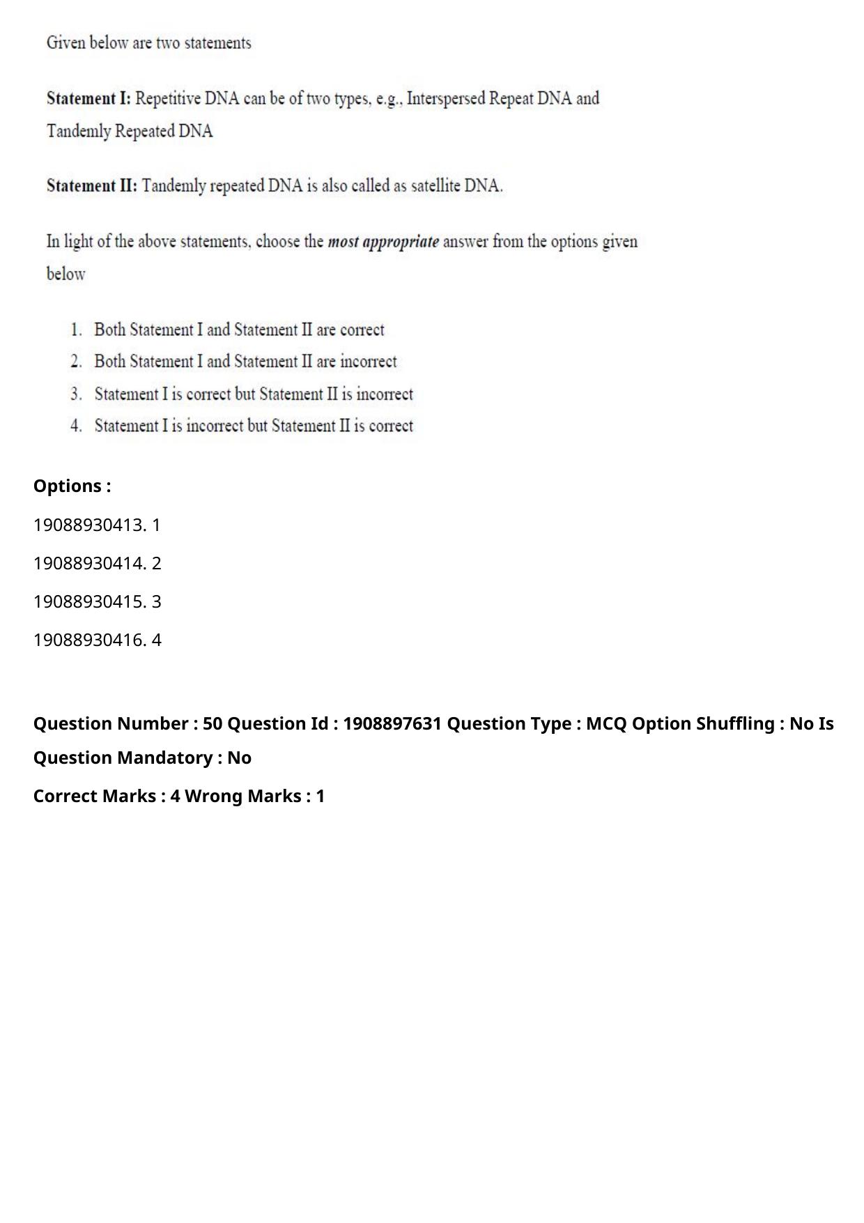 ICAR AIEEA PG 2021 PLANT BIOTECHNOLOGY Question Paper - Page 29