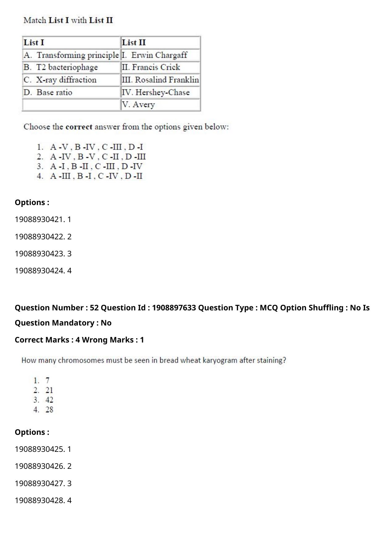 ICAR AIEEA PG 2021 PLANT BIOTECHNOLOGY Question Paper - Page 31