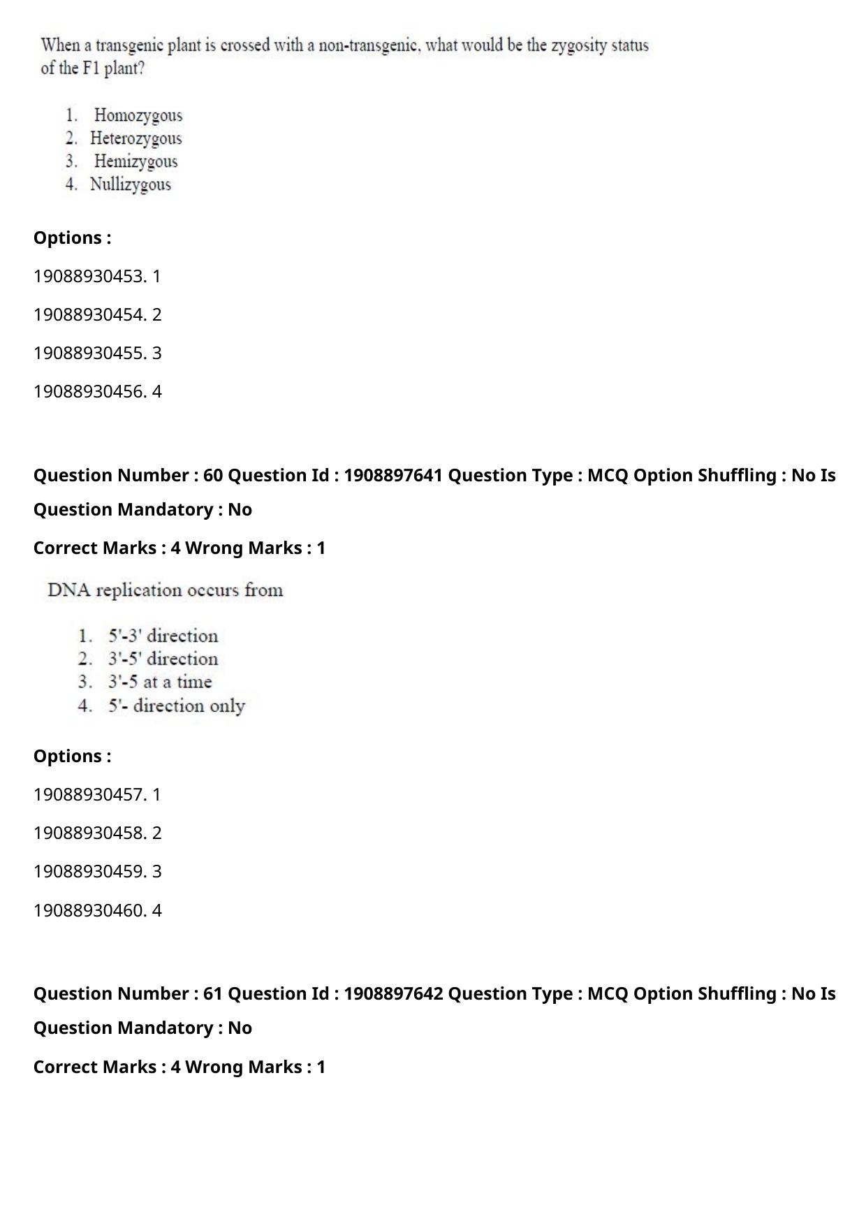 ICAR AIEEA PG 2021 PLANT BIOTECHNOLOGY Question Paper - Page 35